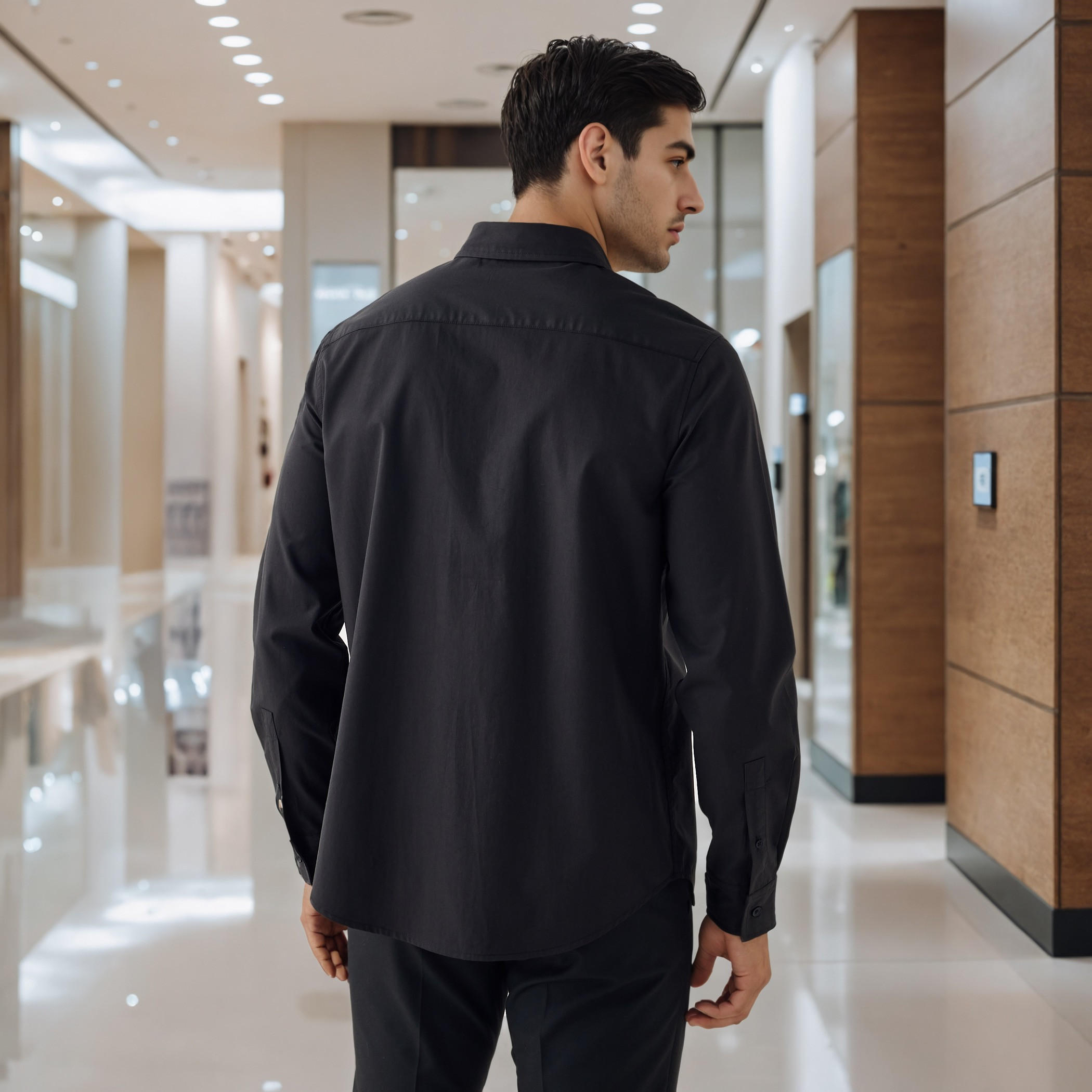 قميص بوبلين بقصة مريحة-men-clothing-shirts-image-3