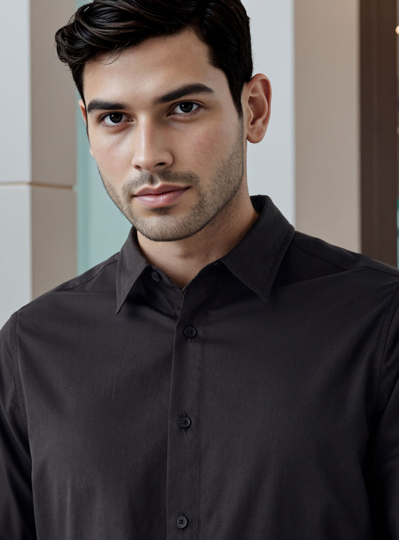 قميص بوبلين بقصة مريحة-men-clothing-shirts-image-2