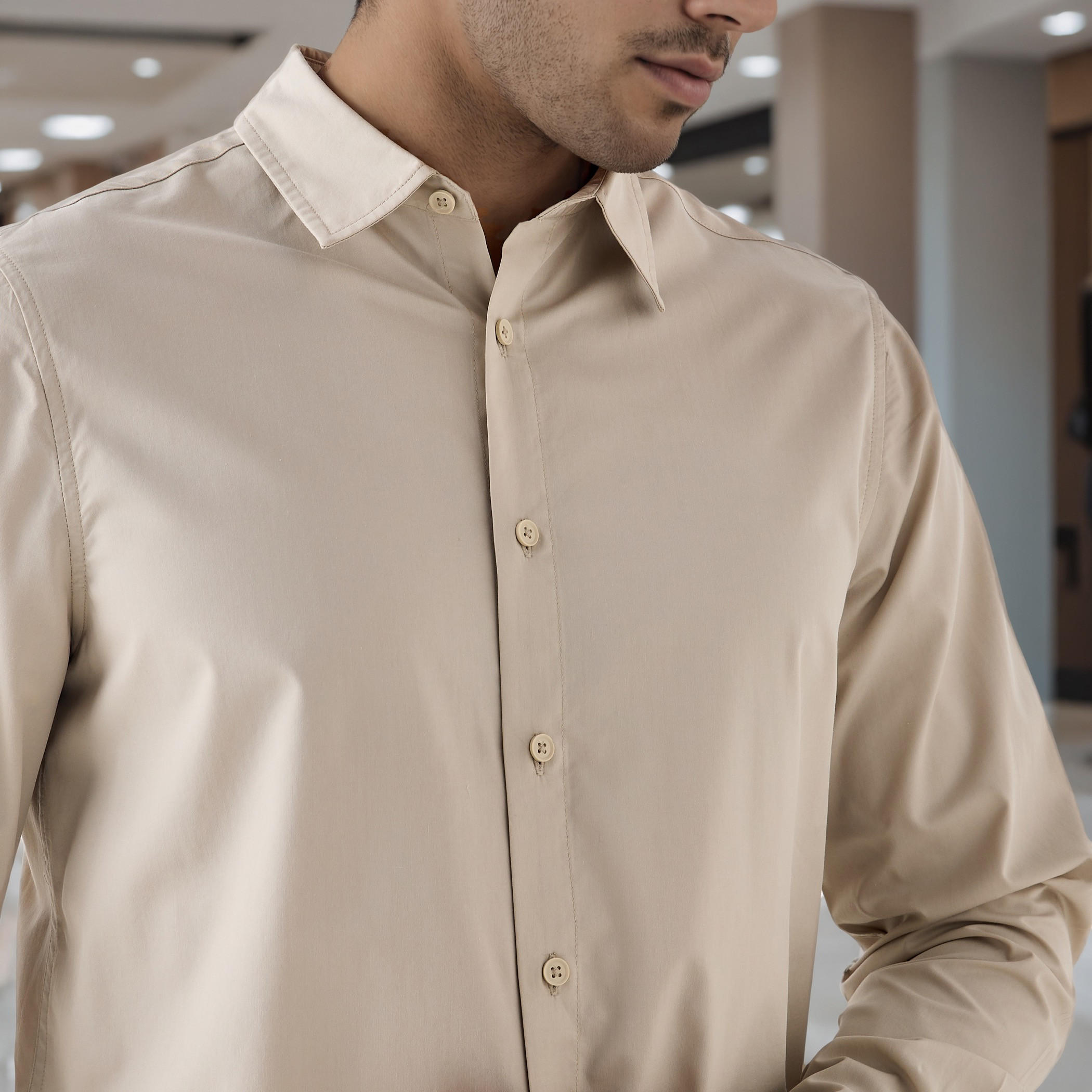 Relaxed Fit Poplin Shirt-men-clothing-shirts-image-4