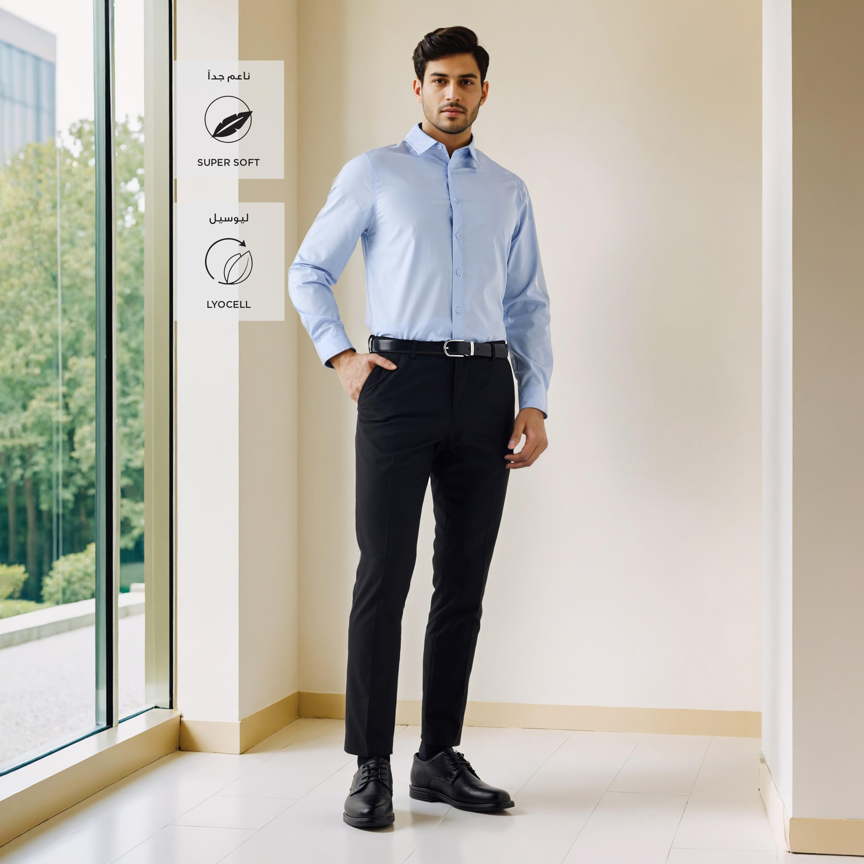 Relaxed Fit Poplin Shirt-men-clothing-shirts-image-2
