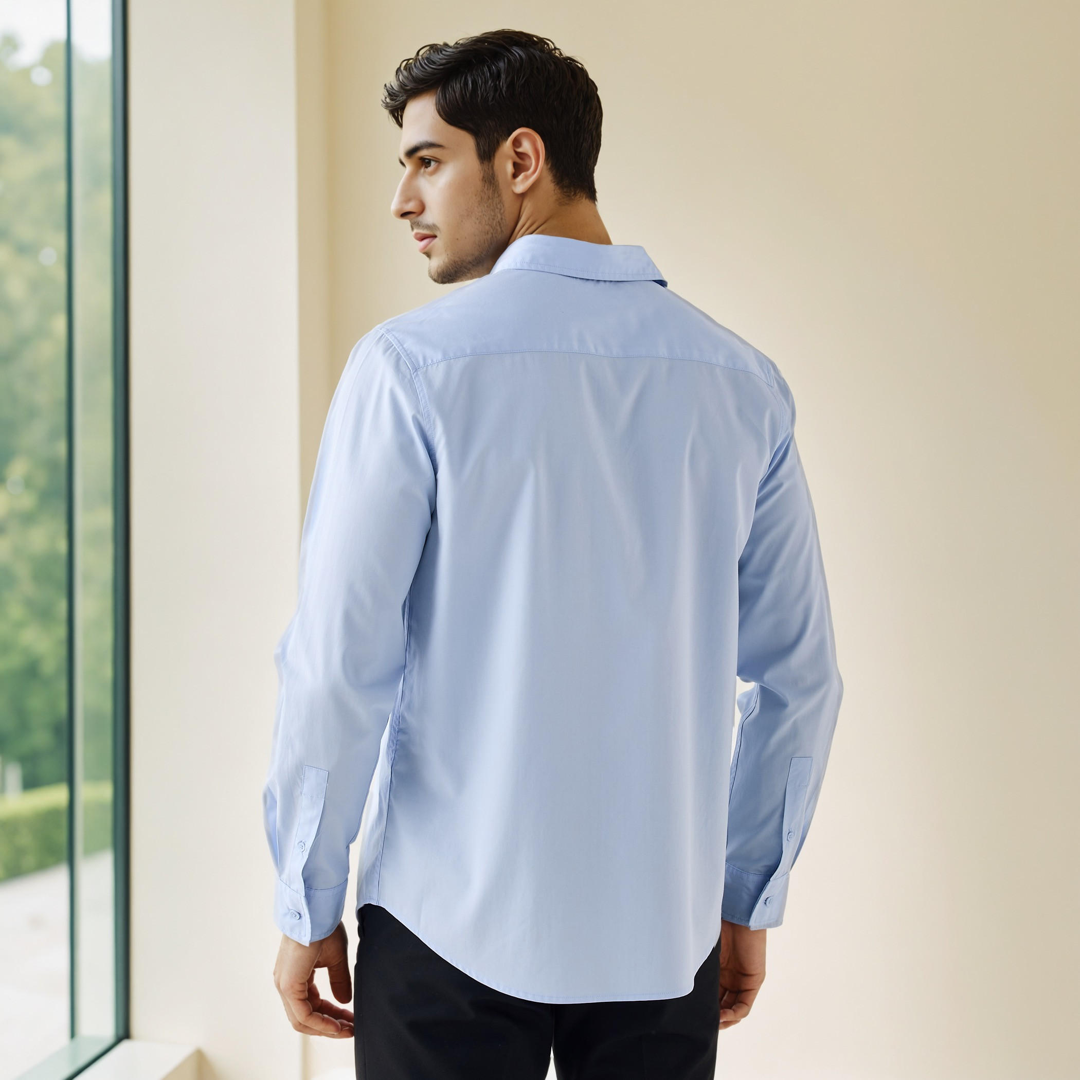 Relaxed Fit Poplin Shirt-men-clothing-shirts-image-3