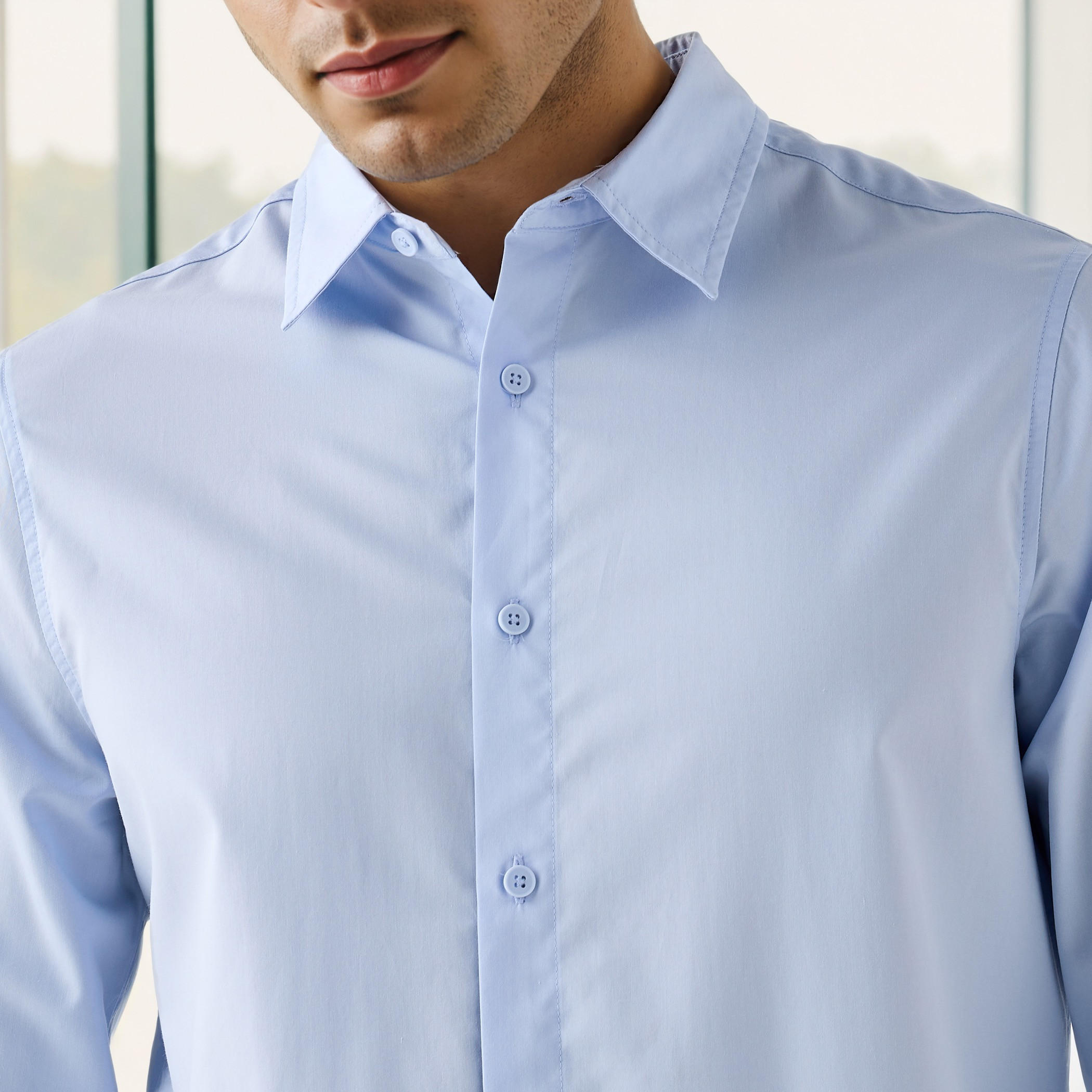 Relaxed Fit Poplin Shirt-men-clothing-shirts-image-5