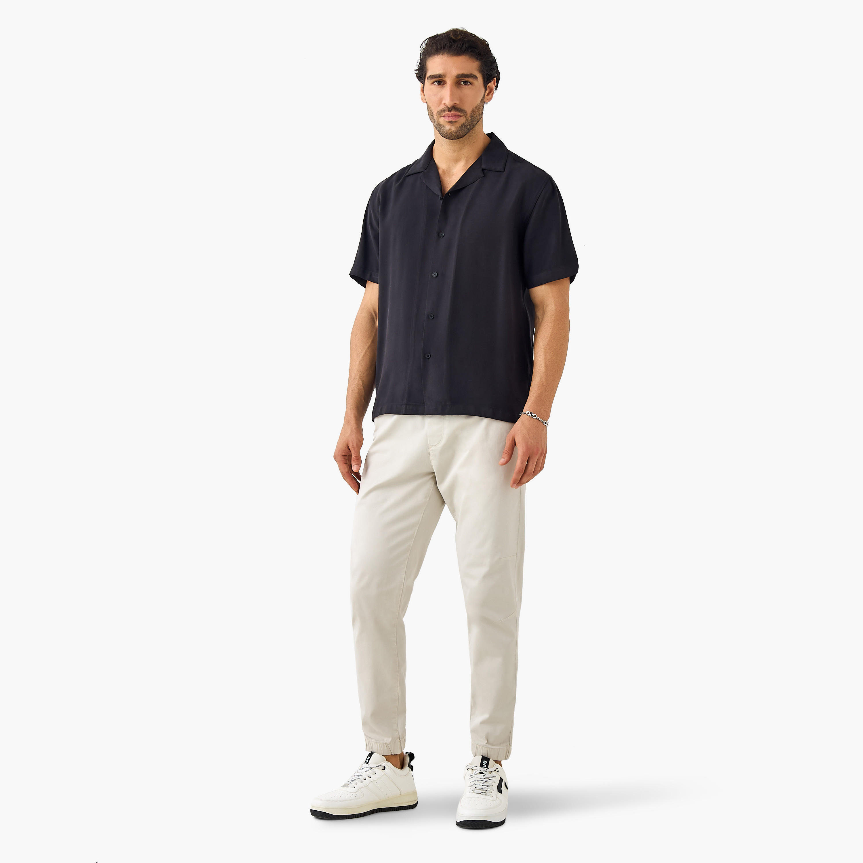 Relaxed Fit Collared Resort Shirt-men-clothing-shirts-image-2