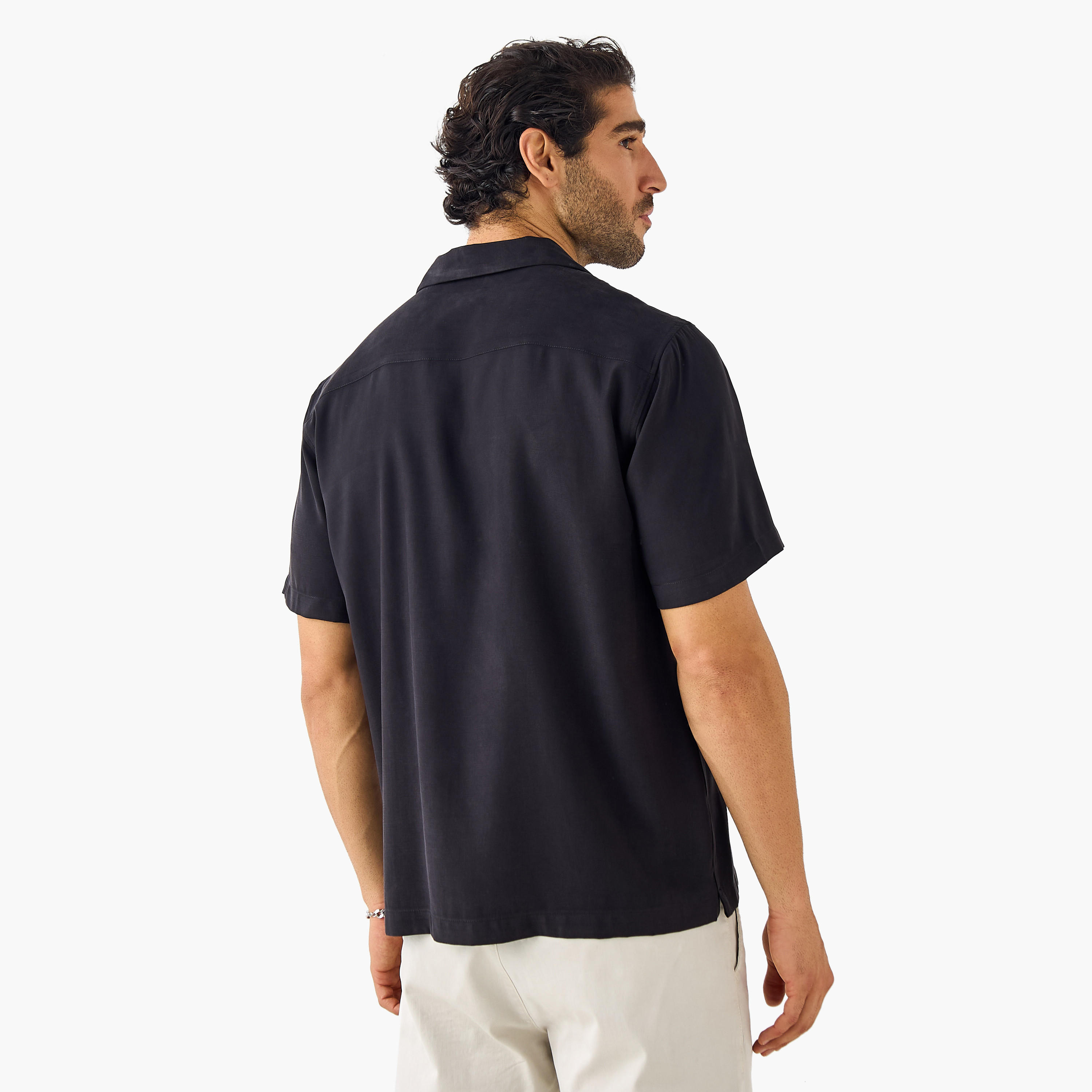 Relaxed Fit Collared Resort Shirt-men-clothing-shirts-image-3