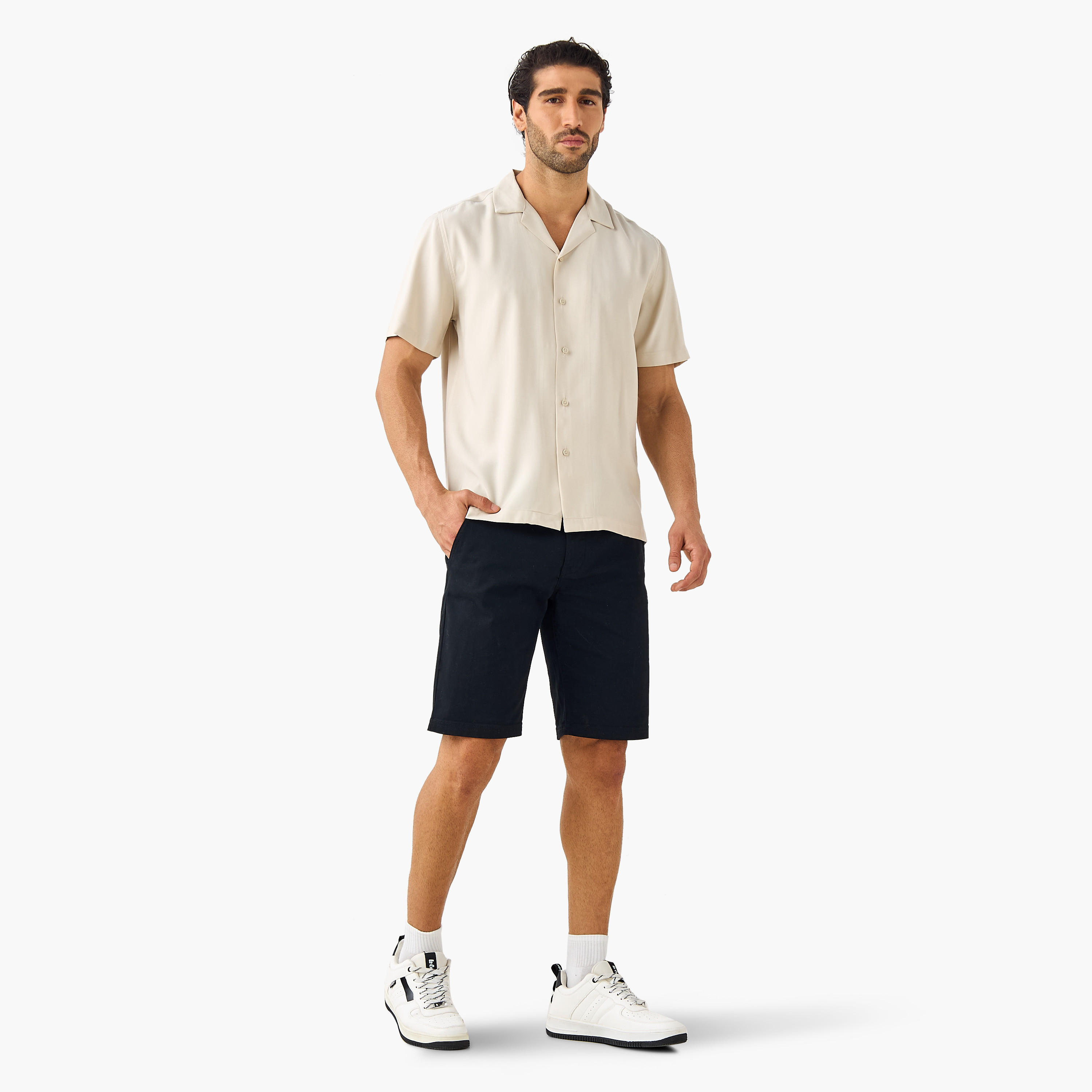 Relaxed Fit Collared Resort Shirt-men-clothing-shirts-image-2