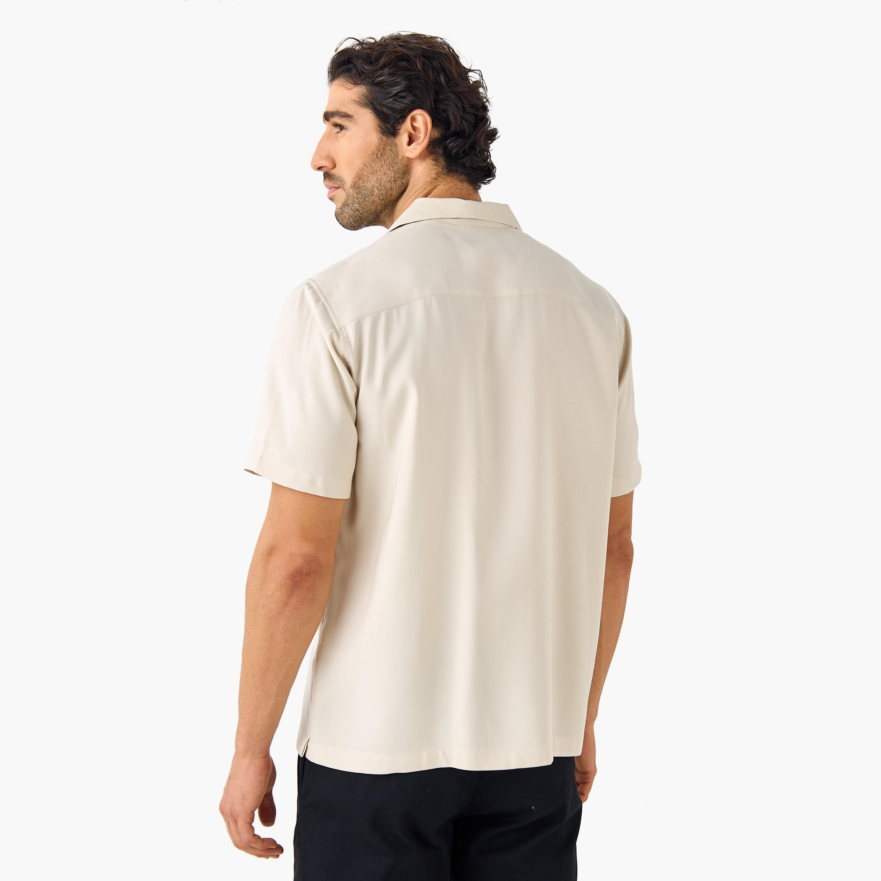 Relaxed Fit Collared Resort Shirt-men-clothing-shirts-image-3
