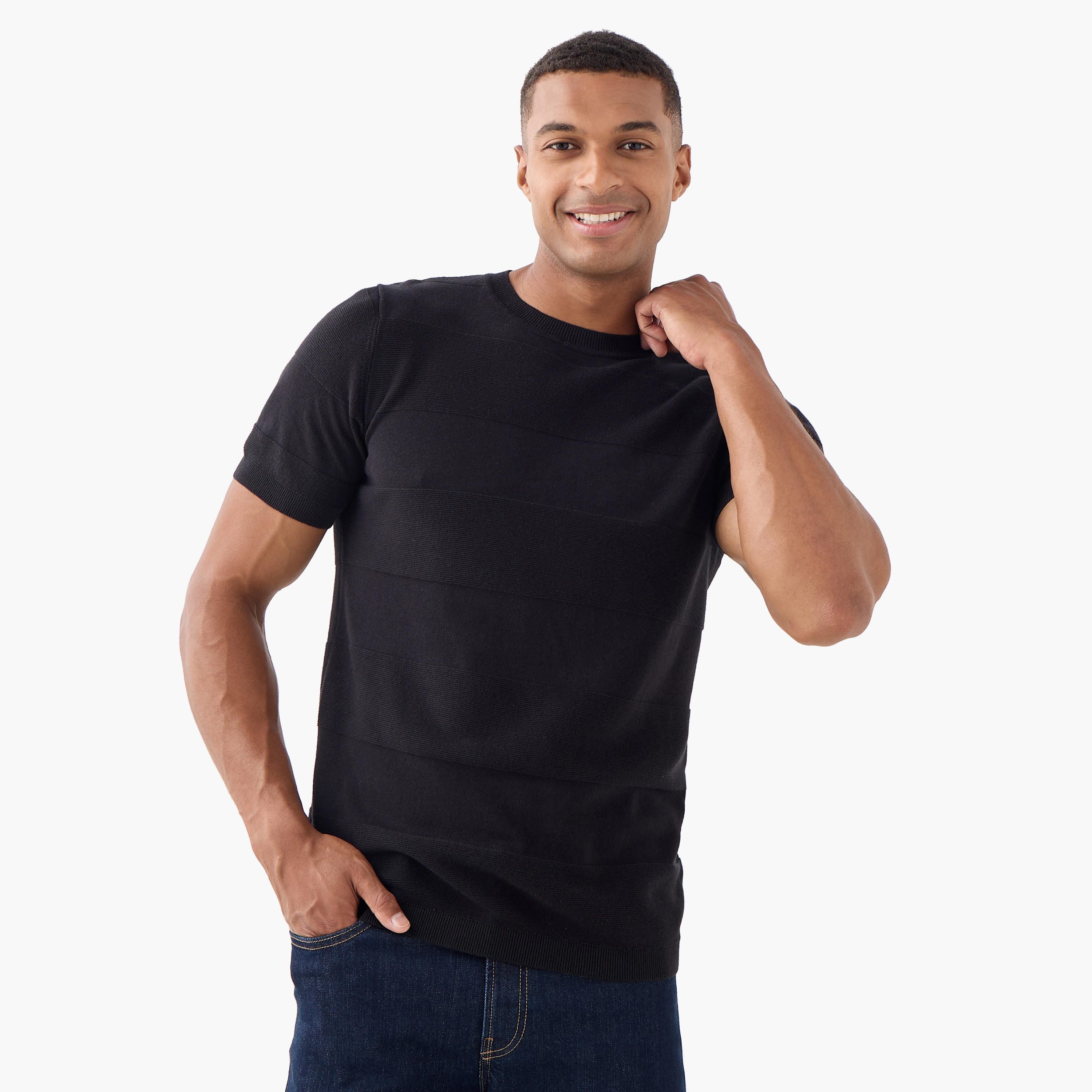 Ribbed Crew Neck T-shirt-men-clothing-tshirtsandpolos-tshirts-image-1