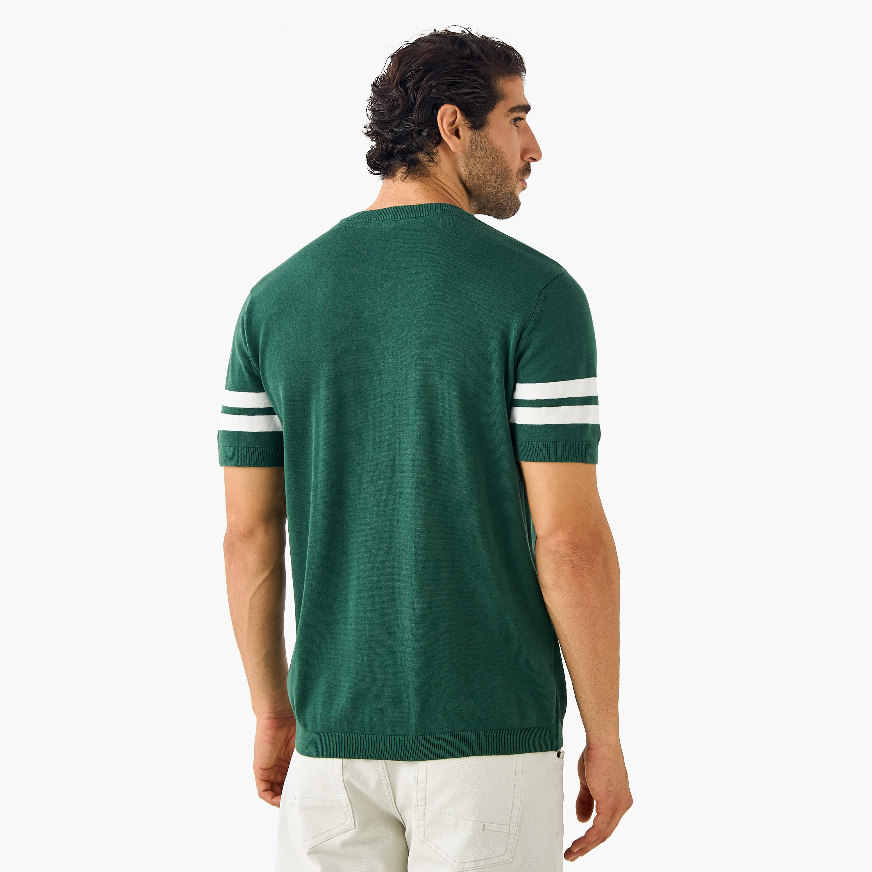 تيشيرت مقلّم بياقة ضيقة-men-clothing-tshirtsandpolos-tshirts-image-4