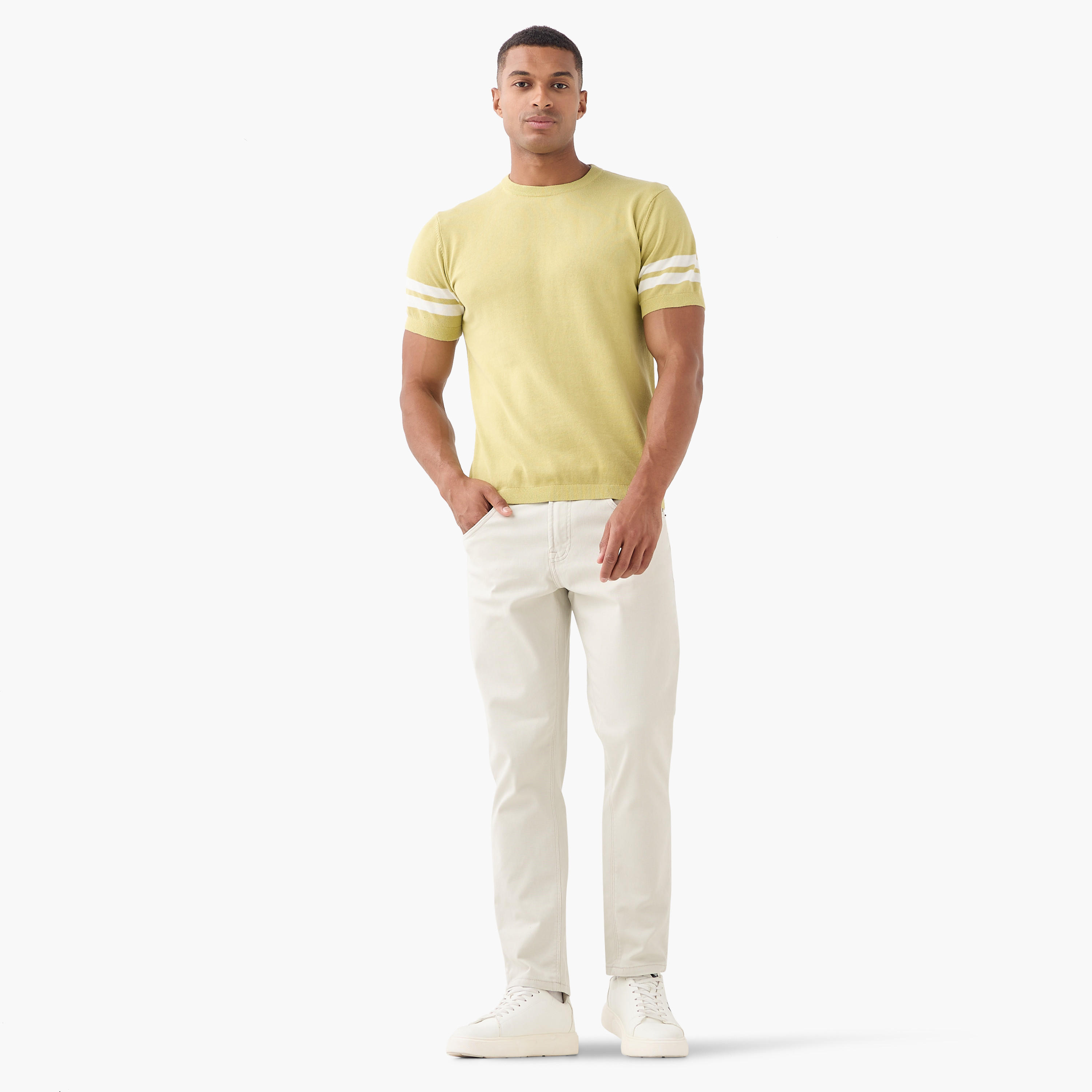 Stripe Detail Crew Neck T-shirt-men-clothing-tshirtsandpolos-tshirts-image-2