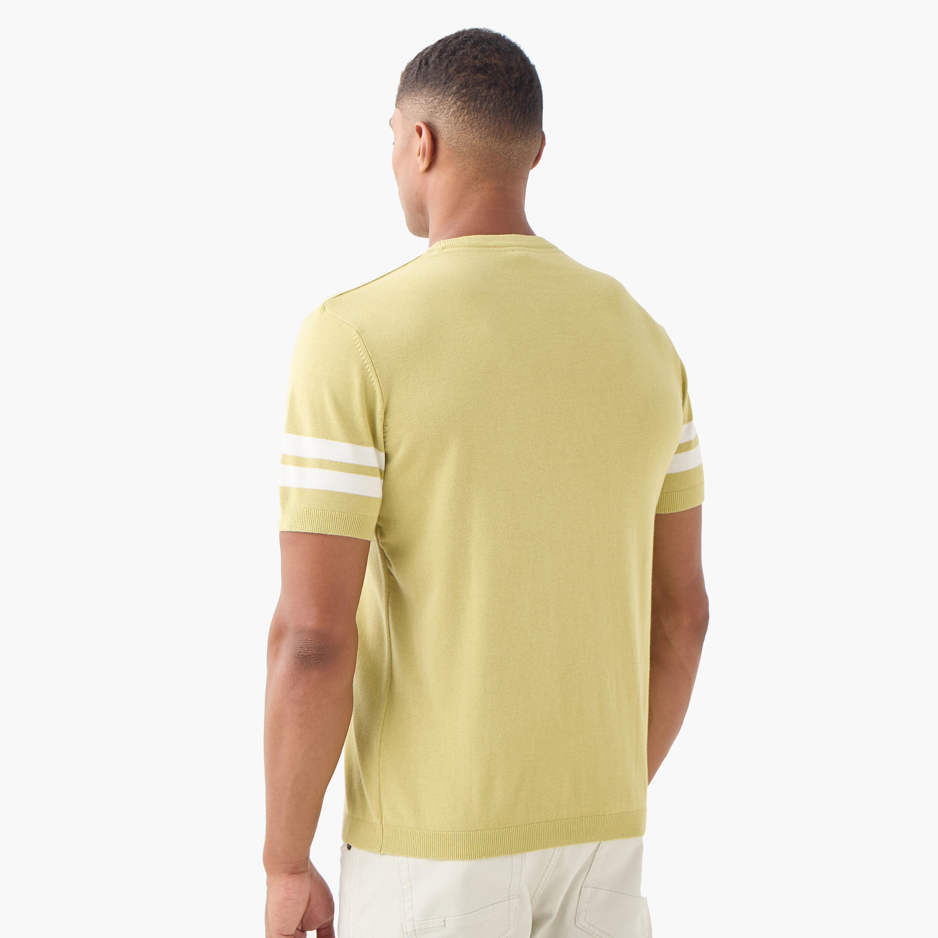 Stripe Detail Crew Neck T-shirt-men-clothing-tshirtsandpolos-tshirts-image-3