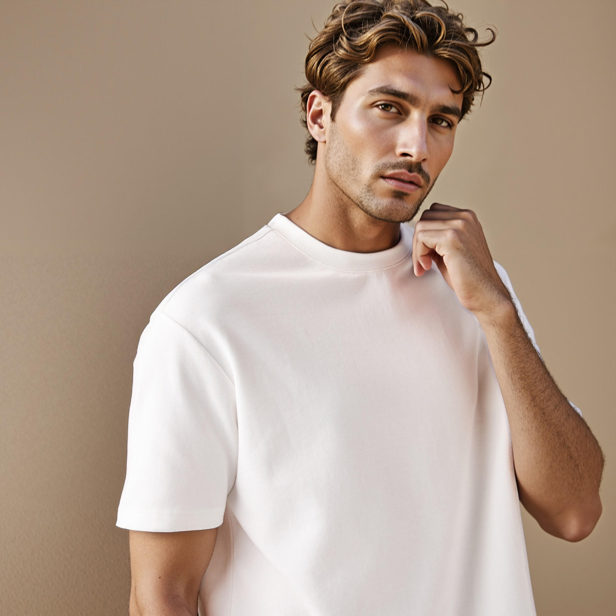 Relaxed Fit Crew Neck T-shirt-men-clothing-tshirtsandpolos-tshirts-image-4