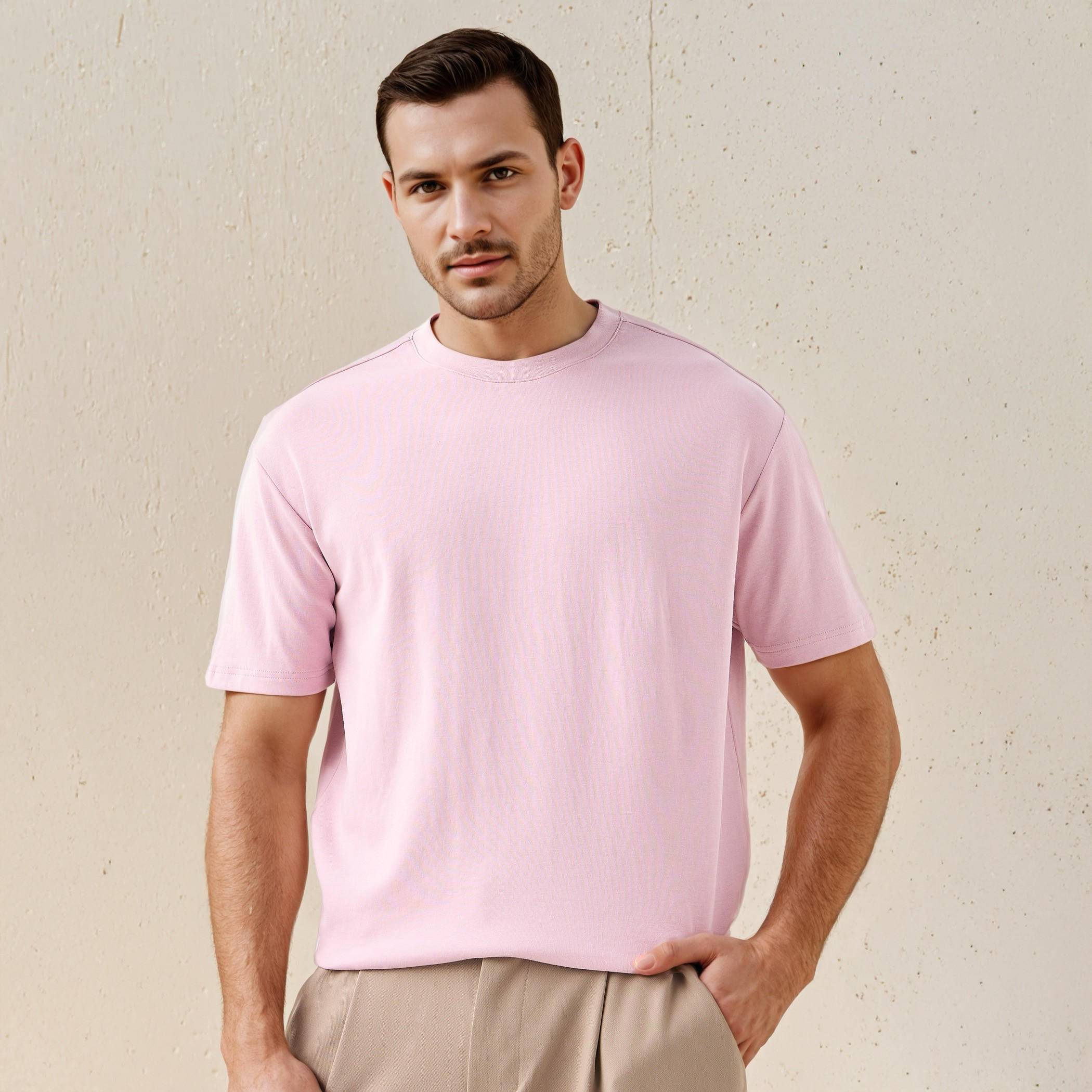 Relaxed Fit Crew Neck T-shirt-men-clothing-tshirtsandpolos-tshirts-image-1