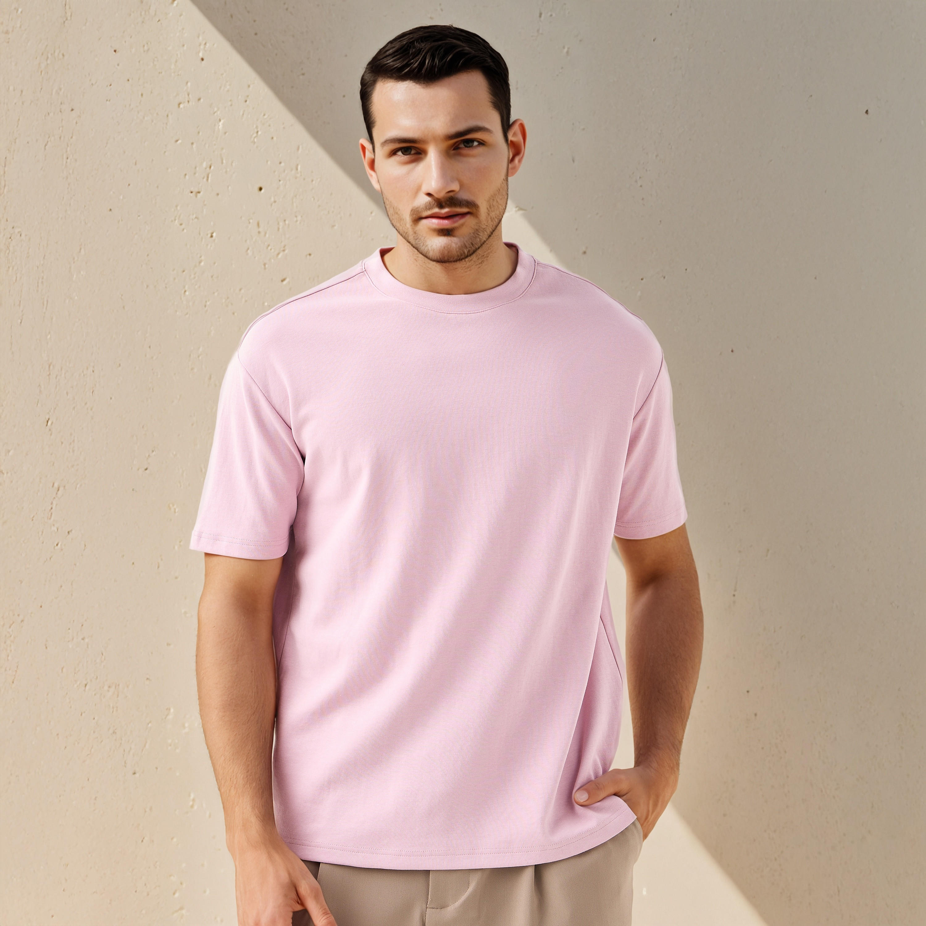 Relaxed Fit Crew Neck T-shirt-men-clothing-tshirtsandpolos-tshirts-image-4