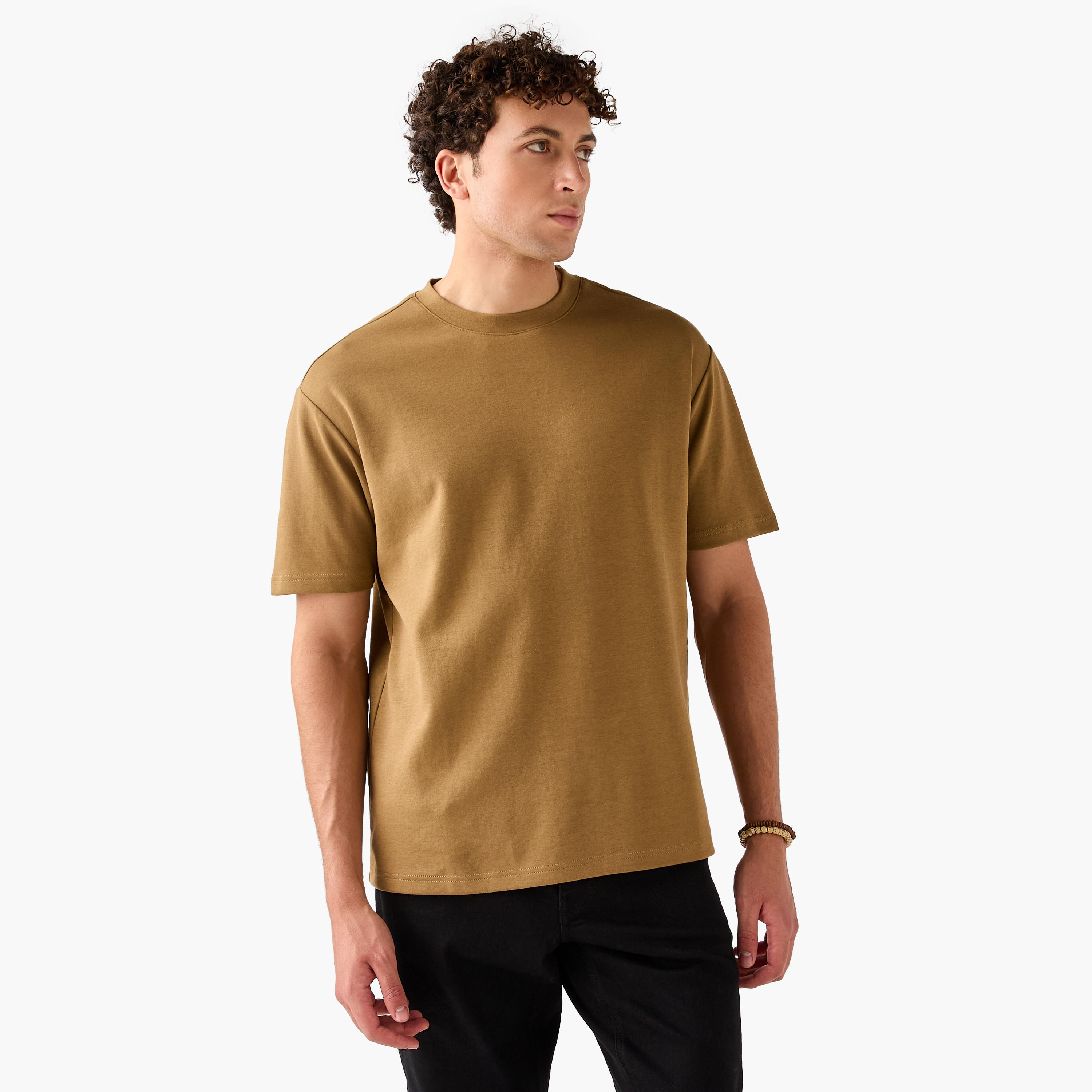 Relaxed Fit Crew Neck T-shirt-men-clothing-tshirtsandpolos-tshirts-image-1