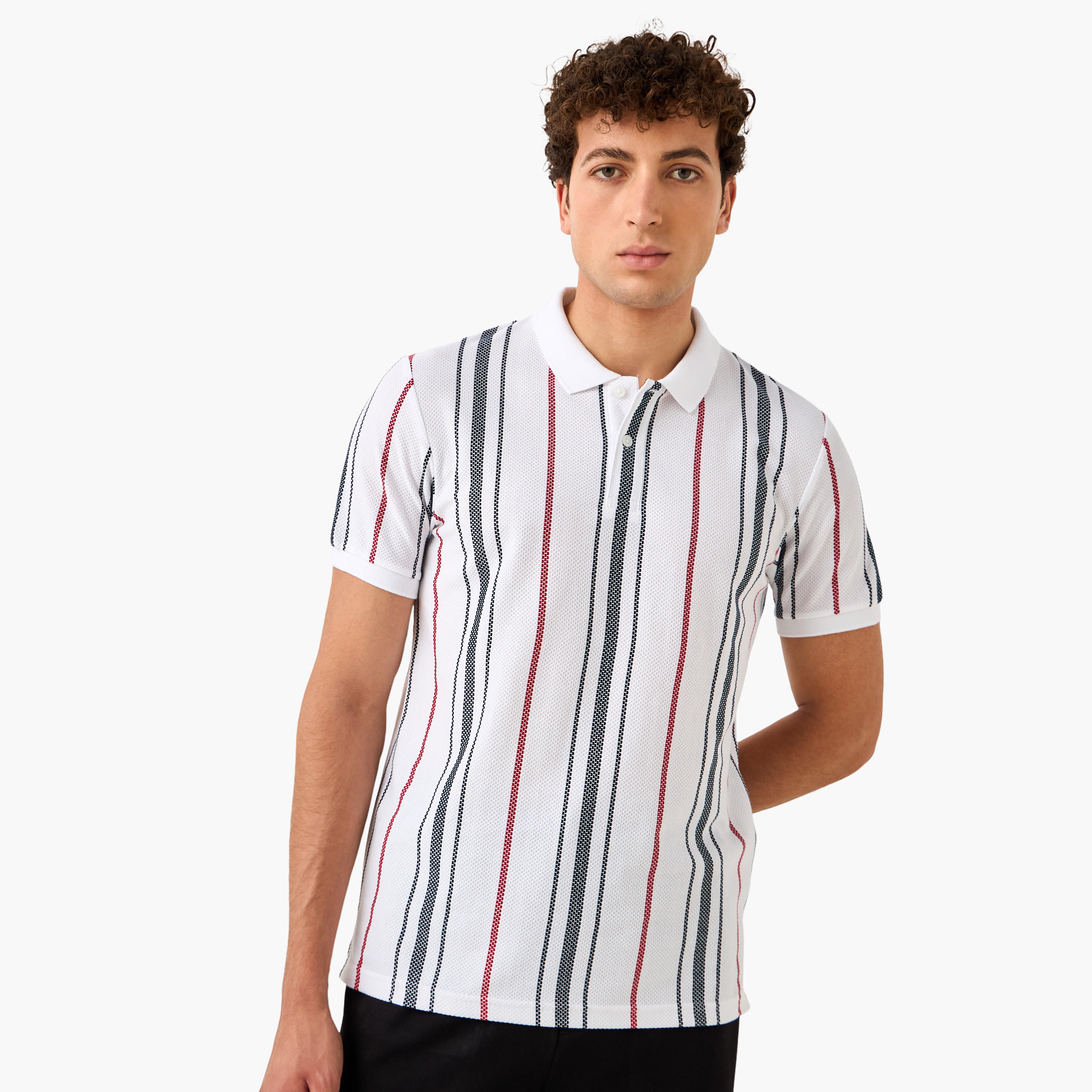 Striped Polo T-shirt-men-clothing-tshirtsandpolos-polos-image-1