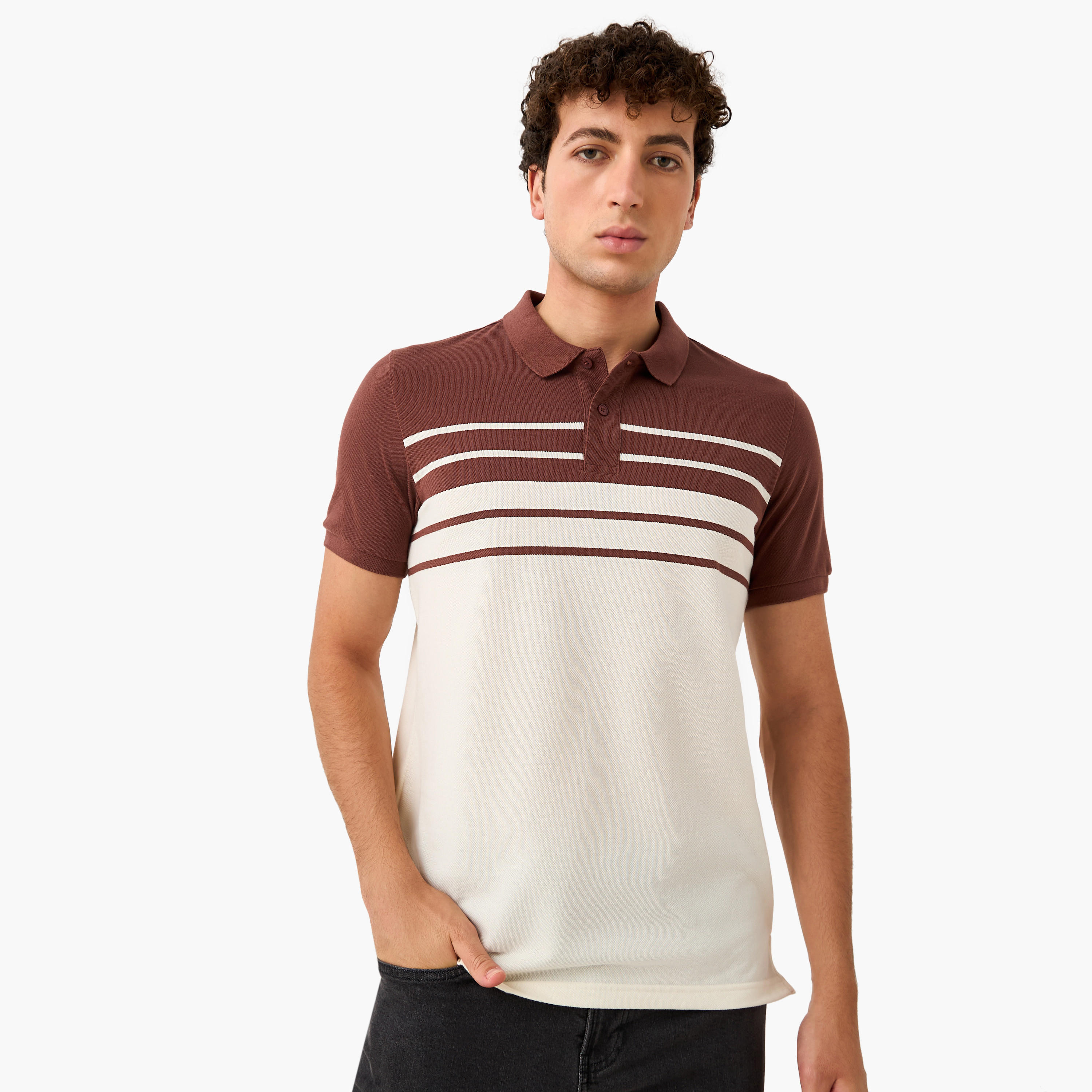 Striped Polo T-shirt-men-clothing-tshirtsandpolos-polos-image-1