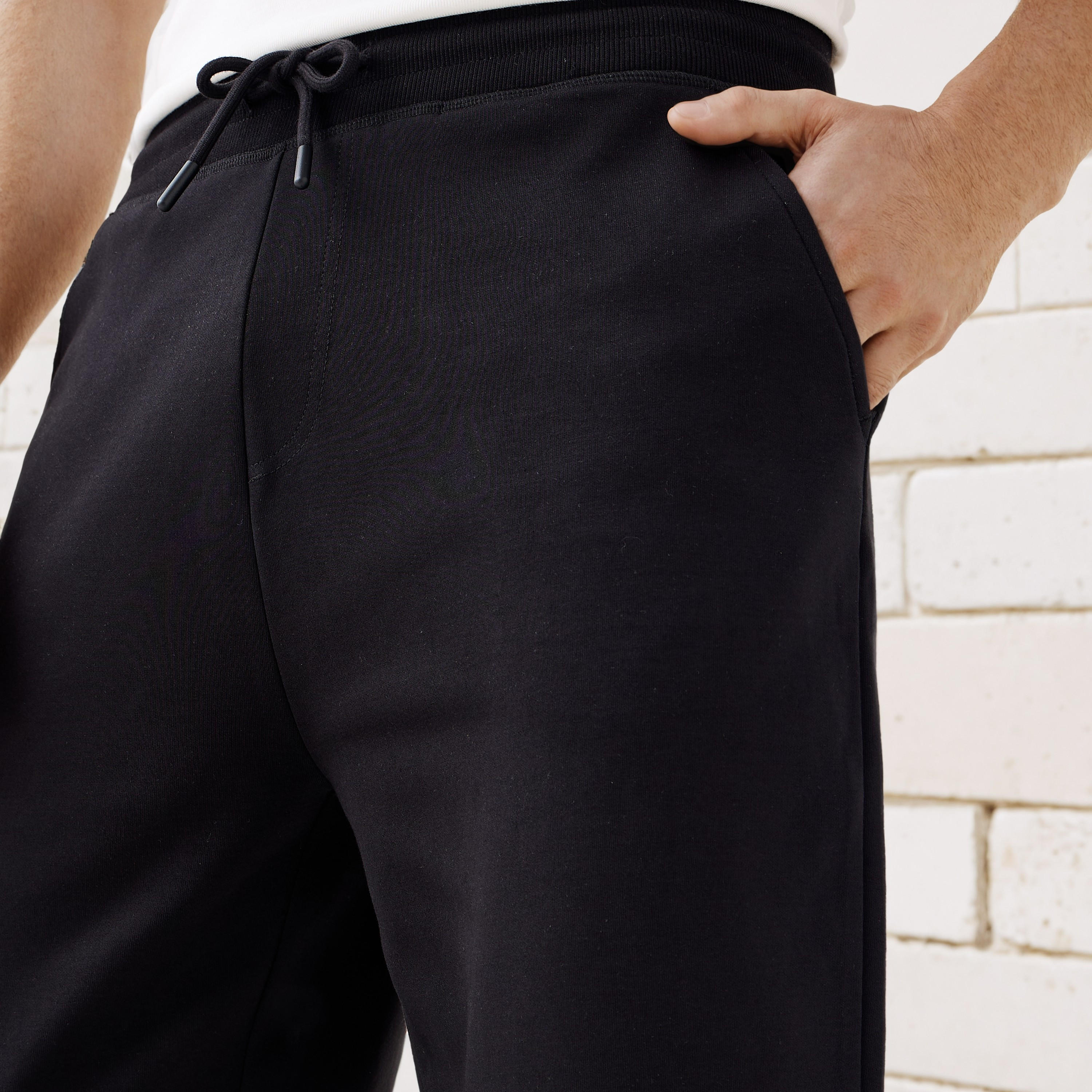 Regular Fit Flexi Waist Joggers with Pockets-men-clothing-bottoms-joggers-image-4