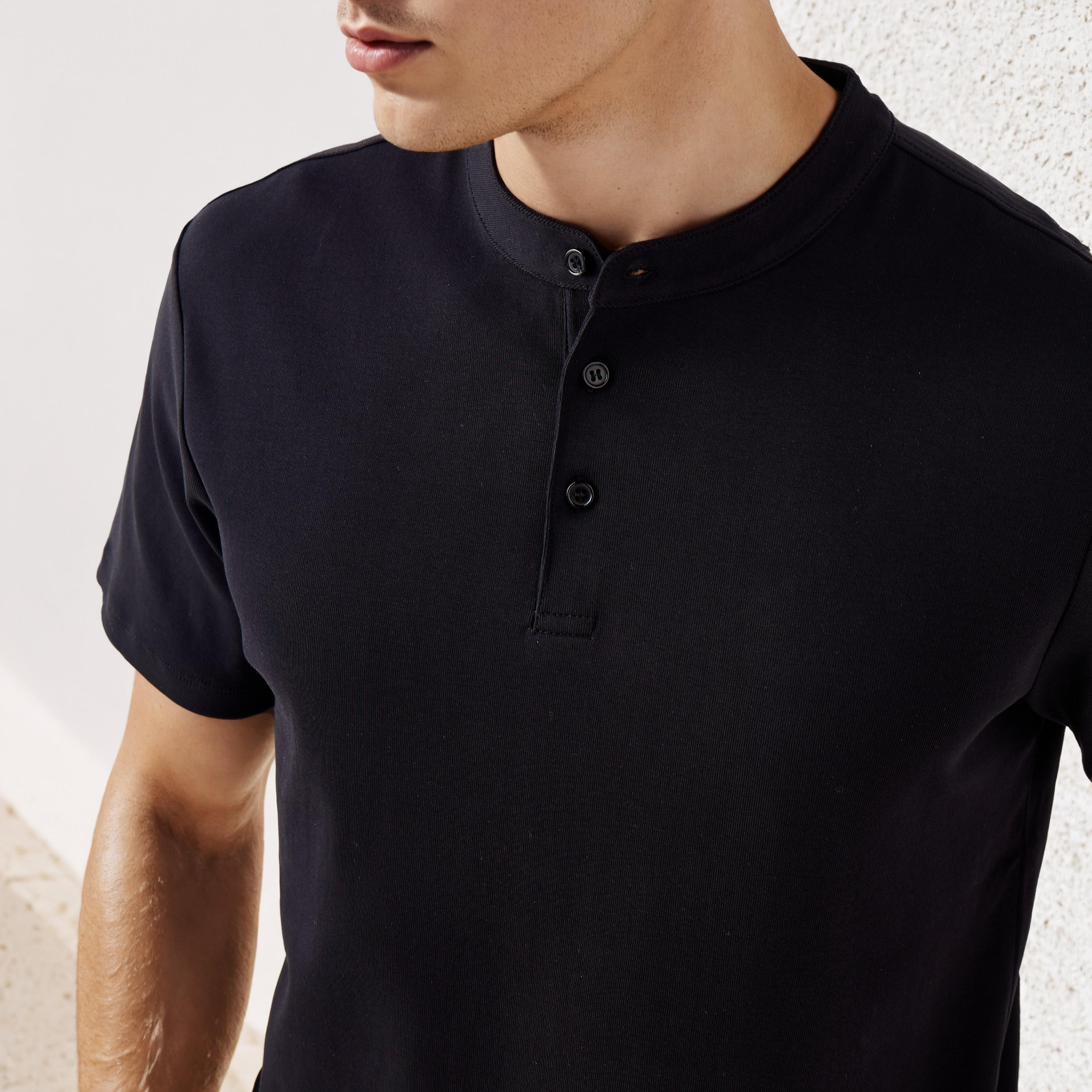 Regular Fit Henley Neck T-shirt-men-clothing-tshirtsandpolos-tshirts-image-4
