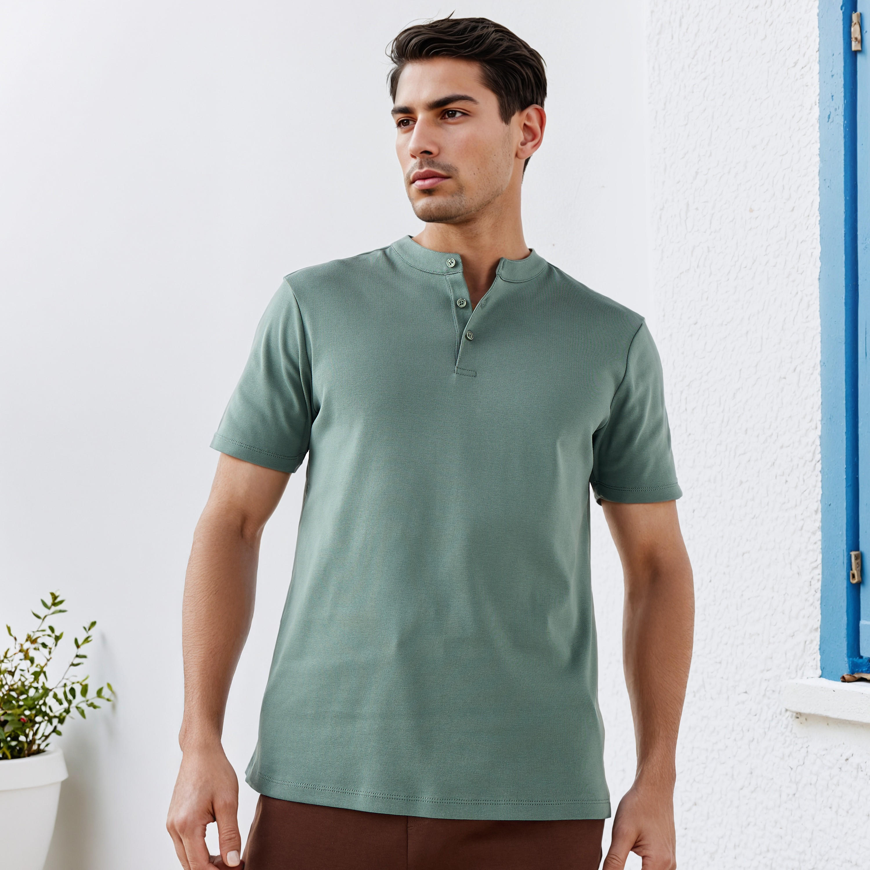 Regular Fit Henley Neck T-shirt-men-clothing-tshirtsandpolos-tshirts-image-1