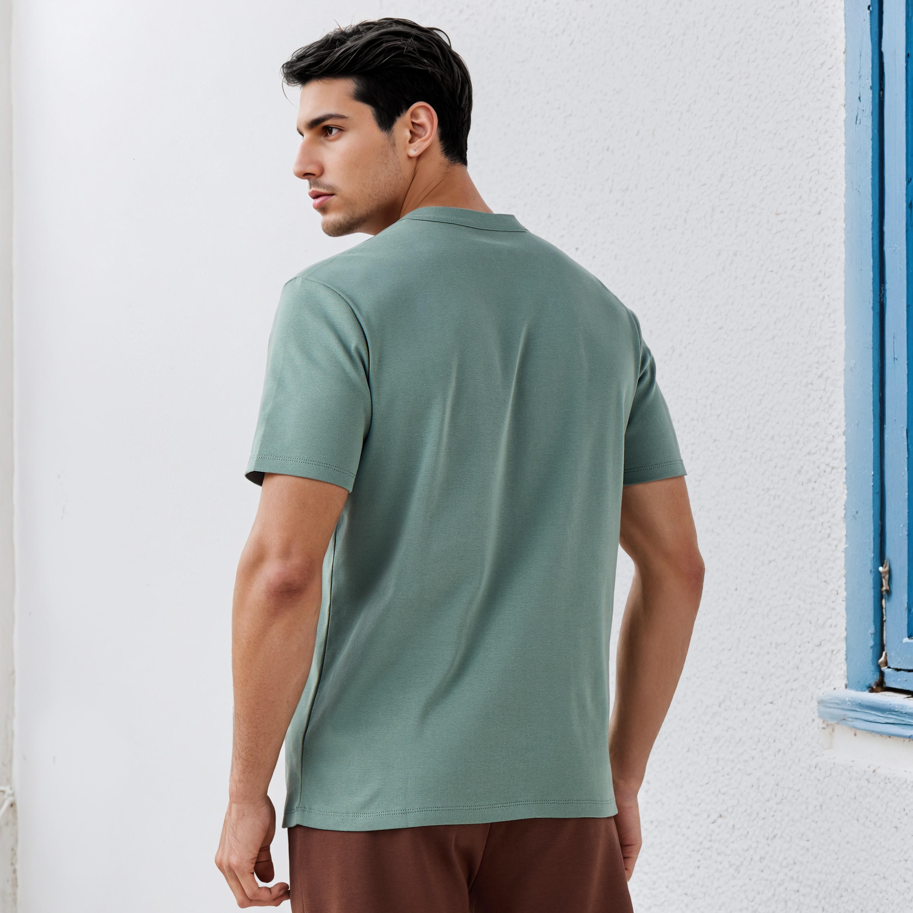Regular Fit Henley Neck T-shirt-men-clothing-tshirtsandpolos-tshirts-image-3
