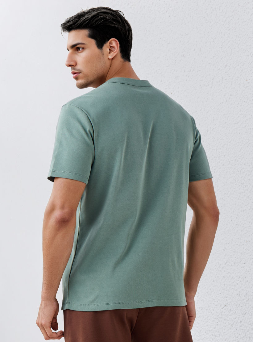 Regular Fit Henley Neck T-shirt-men-clothing-tshirtsandpolos-tshirts-image-3