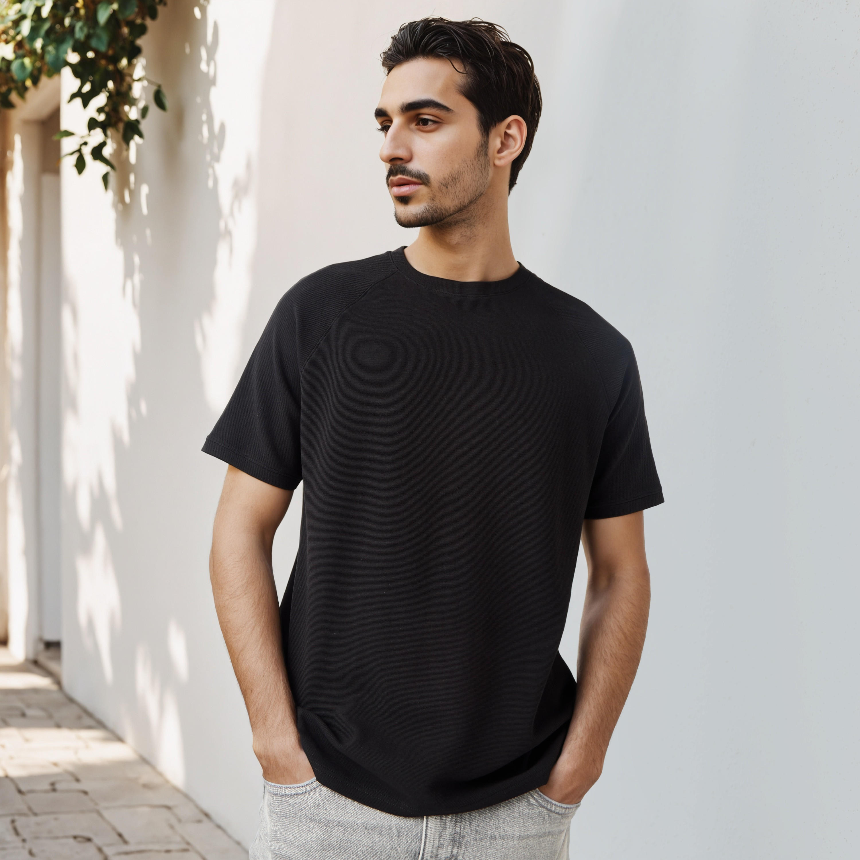 Textured Raglan Sleeves T-shirt-men-clothing-tshirtsandpolos-tshirts-image-1