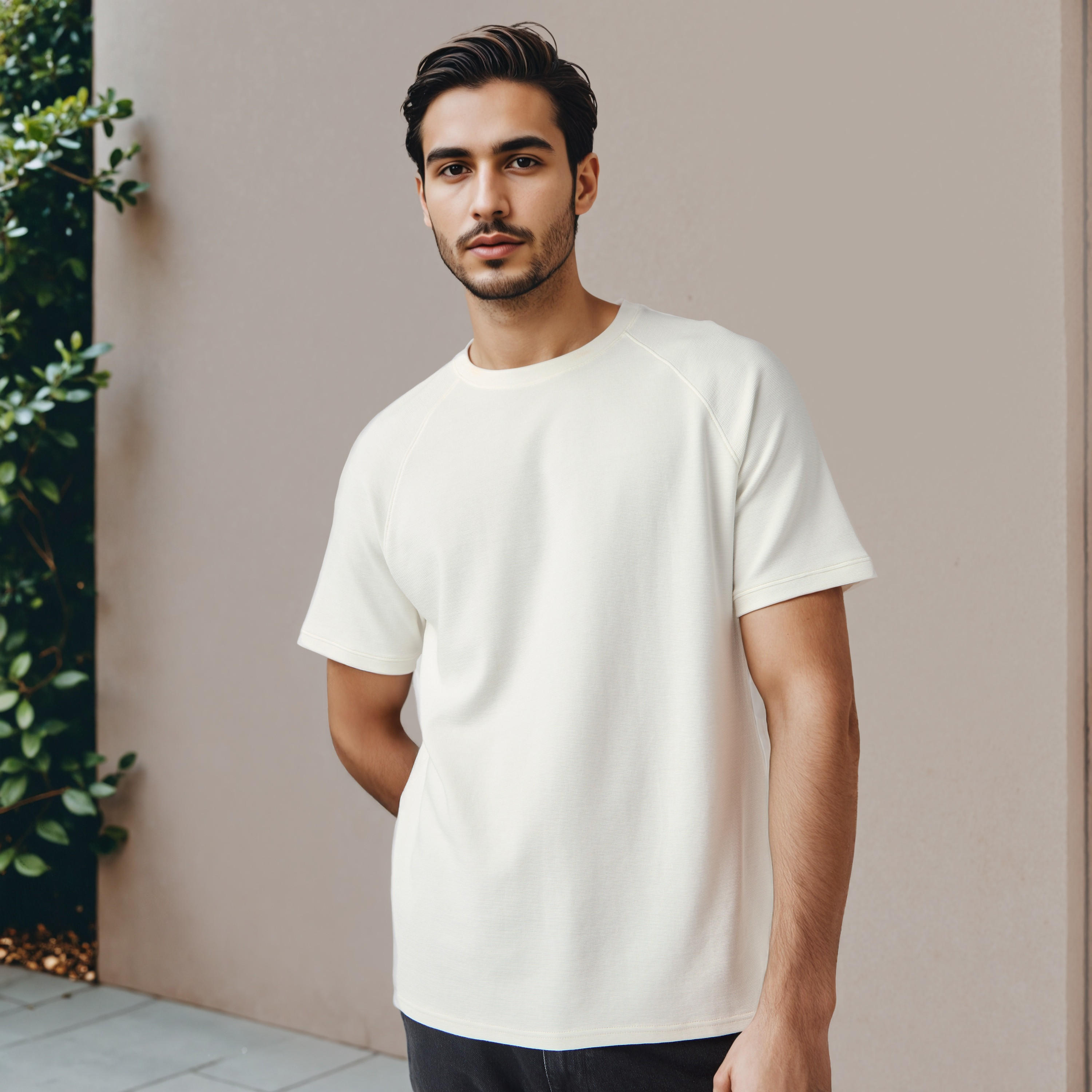 Textured Raglan Sleeves T-shirt-men-clothing-tshirtsandpolos-tshirts-image-1