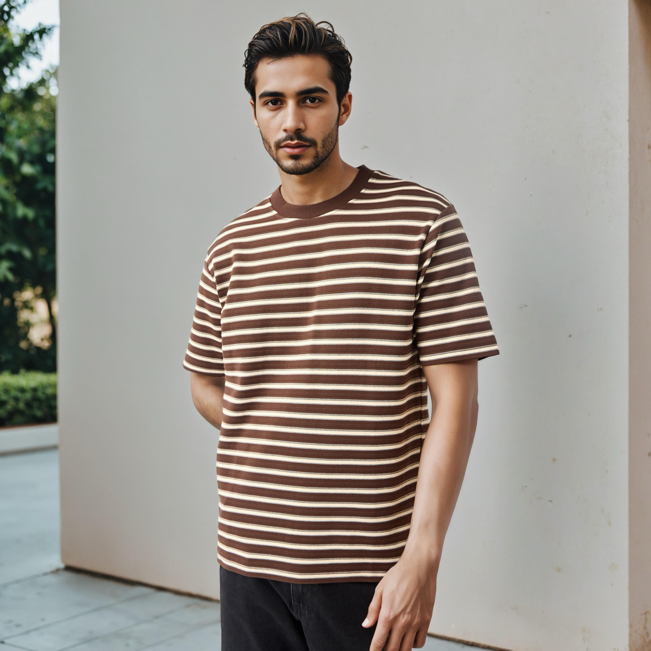 Striped Crew Neck Ottoman T-shirt-men-clothing-tshirtsandpolos-tshirts-image-1