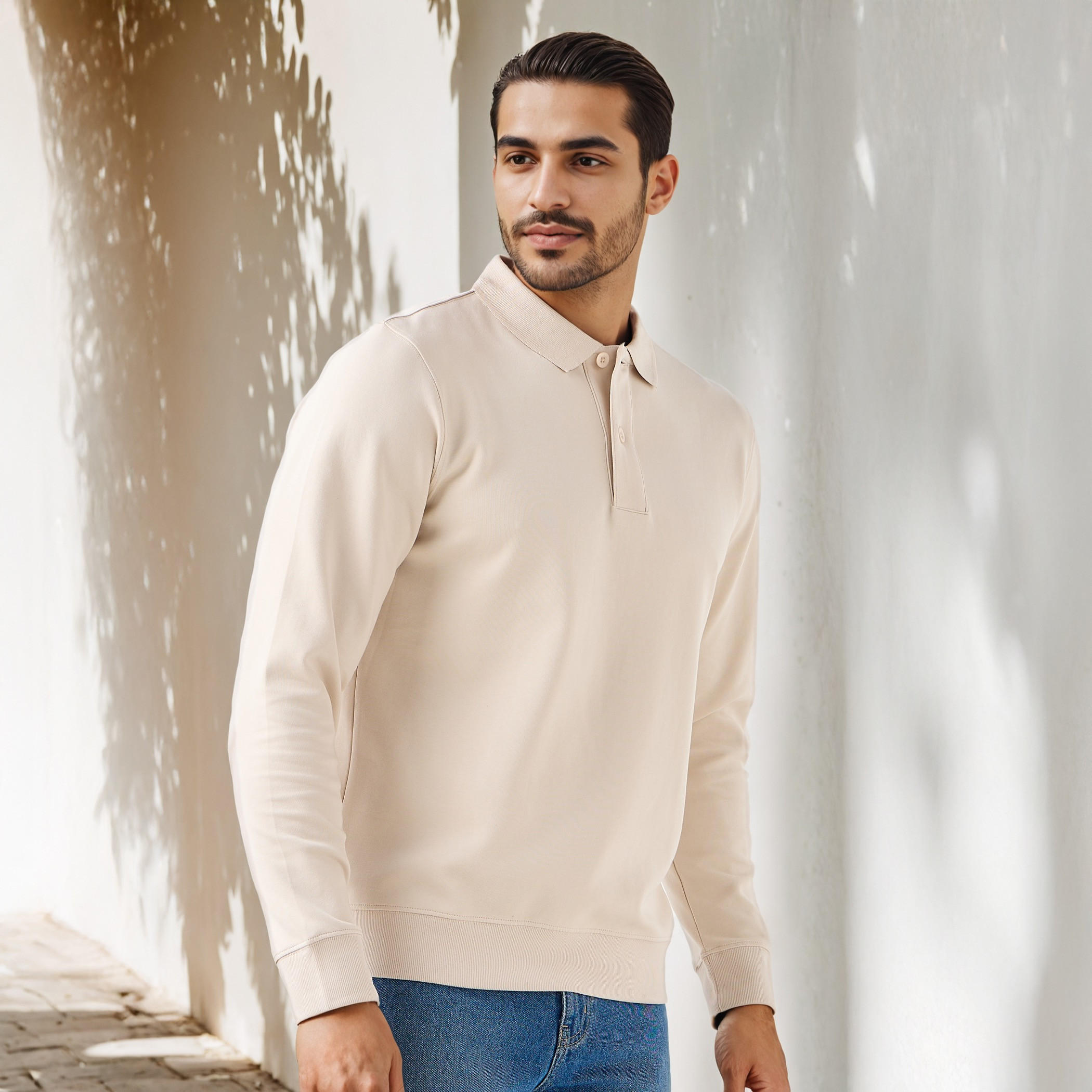 Regular Fit Bonded Polo T-shirt-men-clothing-tshirtsandpolos-polos-image-1