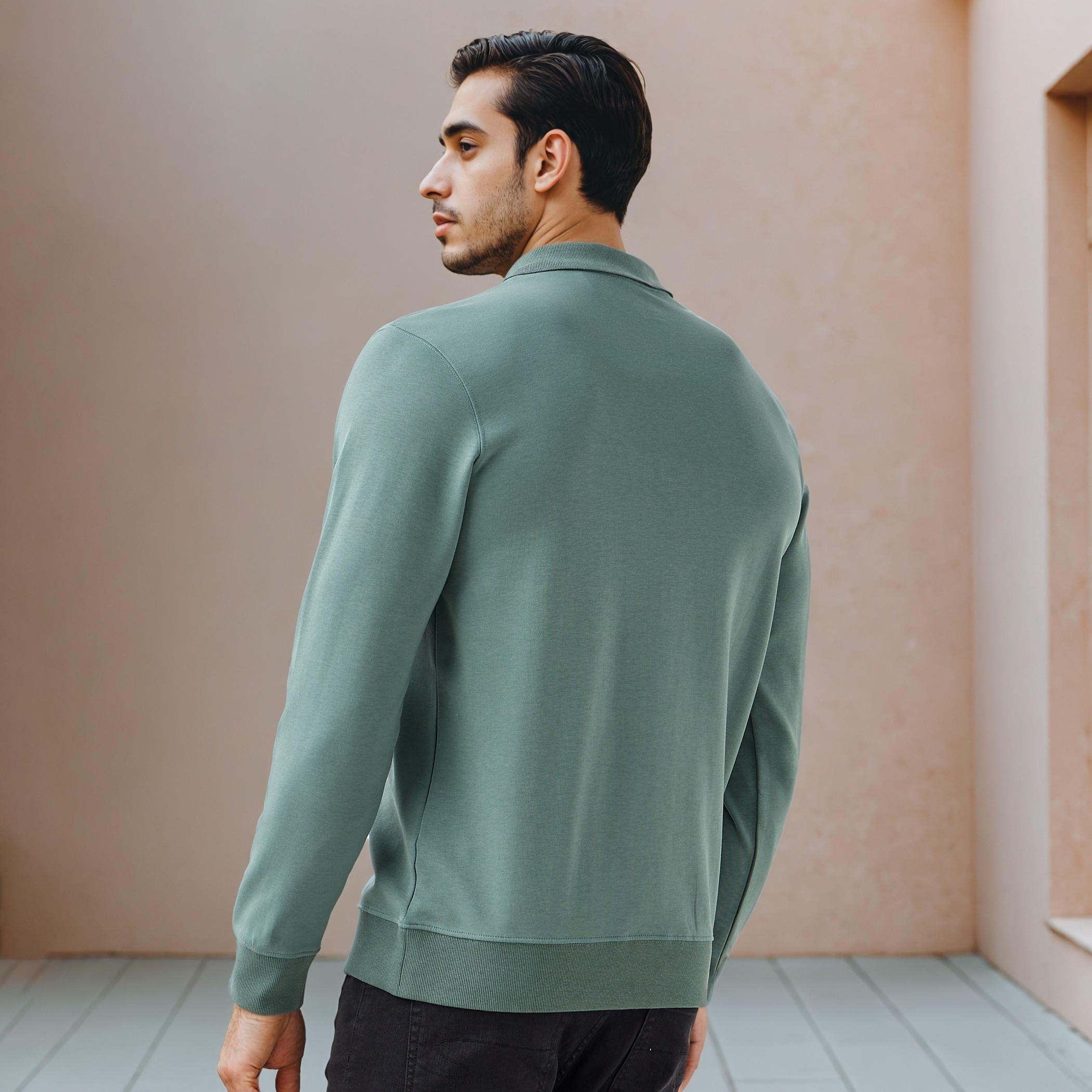 Regular Fit Bonded Polo T-shirt-men-clothing-tshirtsandpolos-polos-image-3