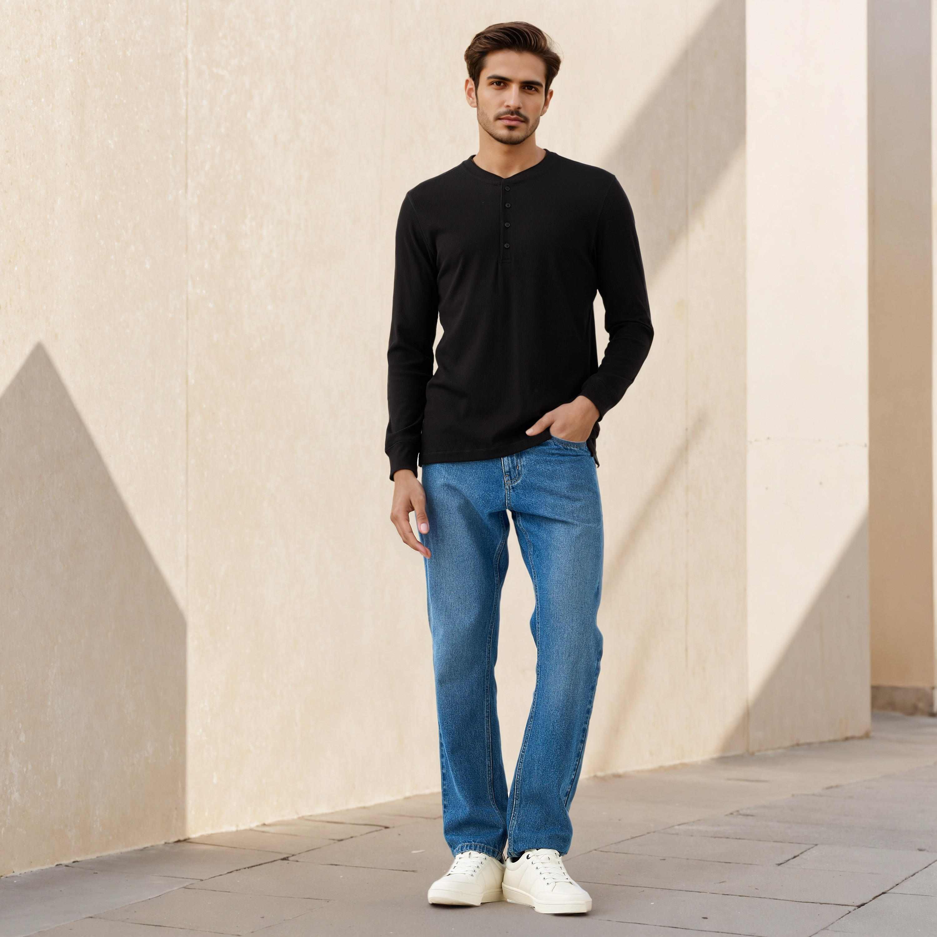 تيشيرت بارز الملمس بقصّة عادية-men-clothing-tshirtsandpolos-tshirts-image-4