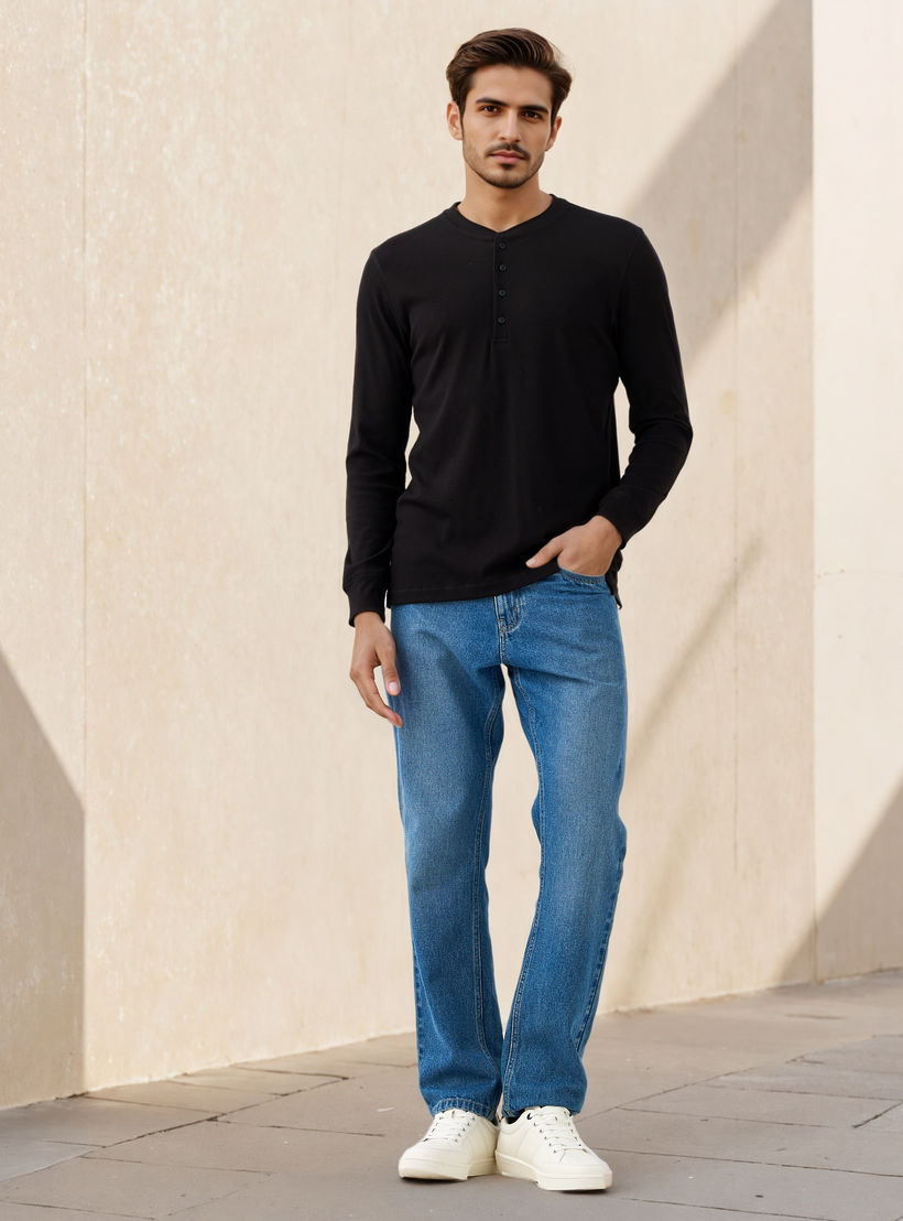 تيشيرت بارز الملمس بقصّة عادية-men-clothing-tshirtsandpolos-tshirts-image-2