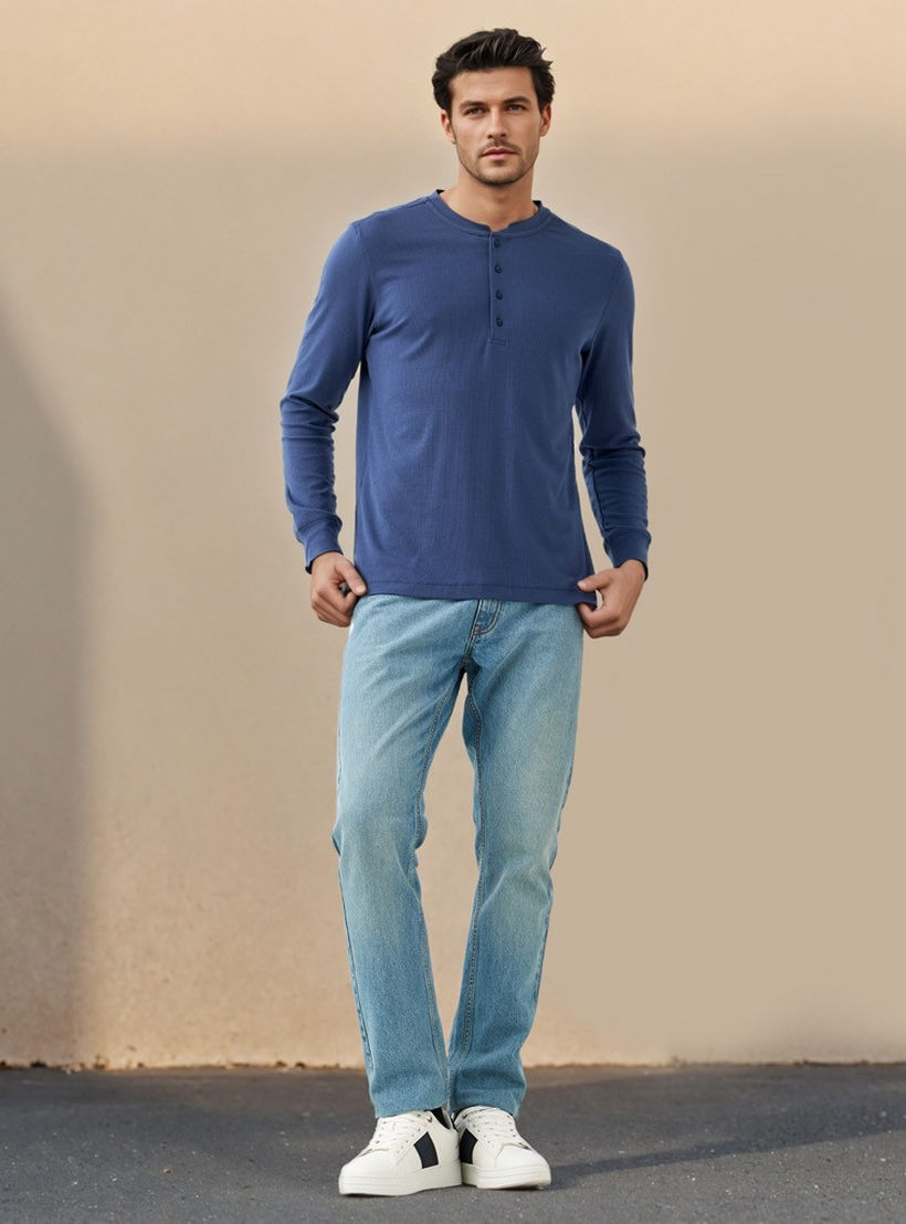 Regular Fit Textured T-shirt-men-clothing-tshirtsandpolos-tshirts-image-2