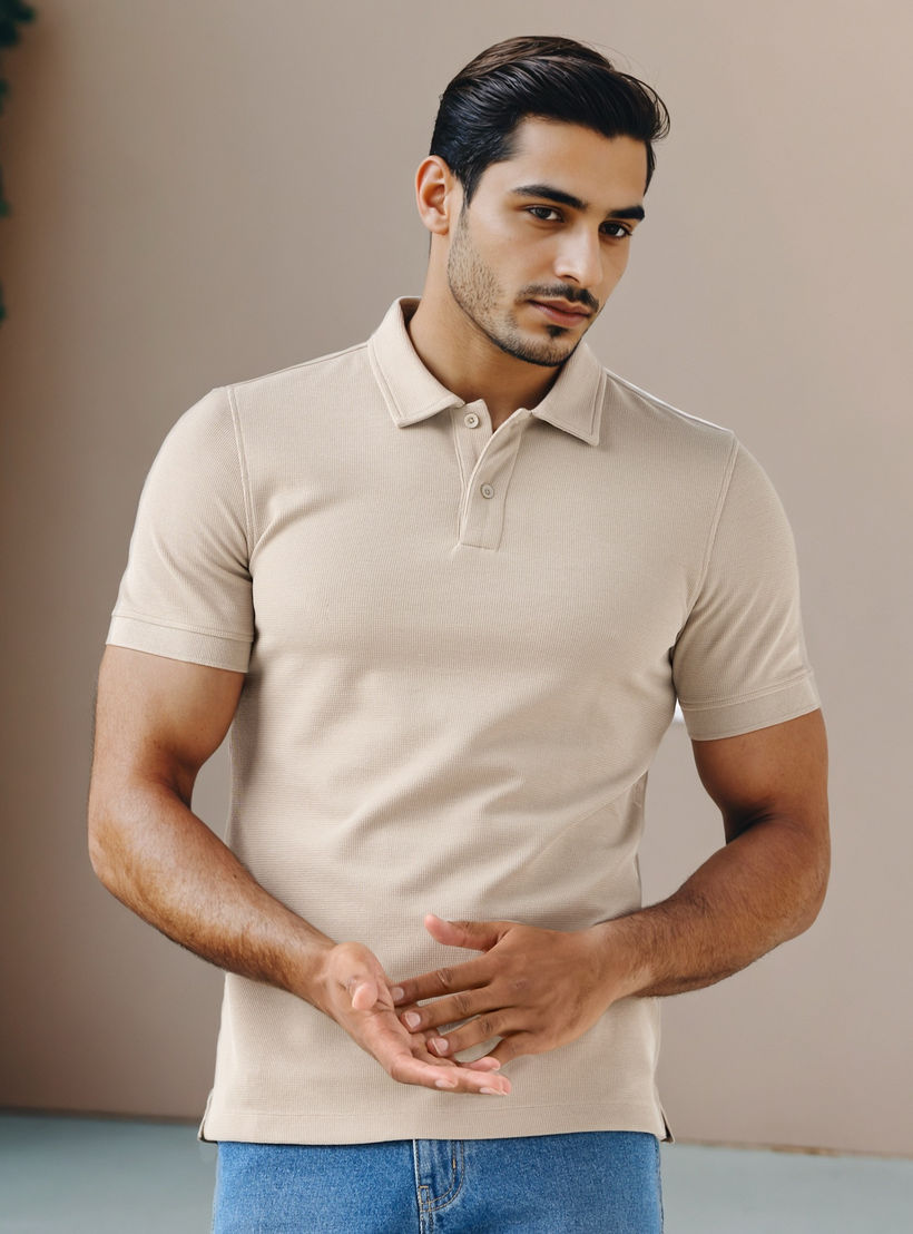 Textured Polo T-shirt-men-clothing-tshirtsandpolos-polos-image-2