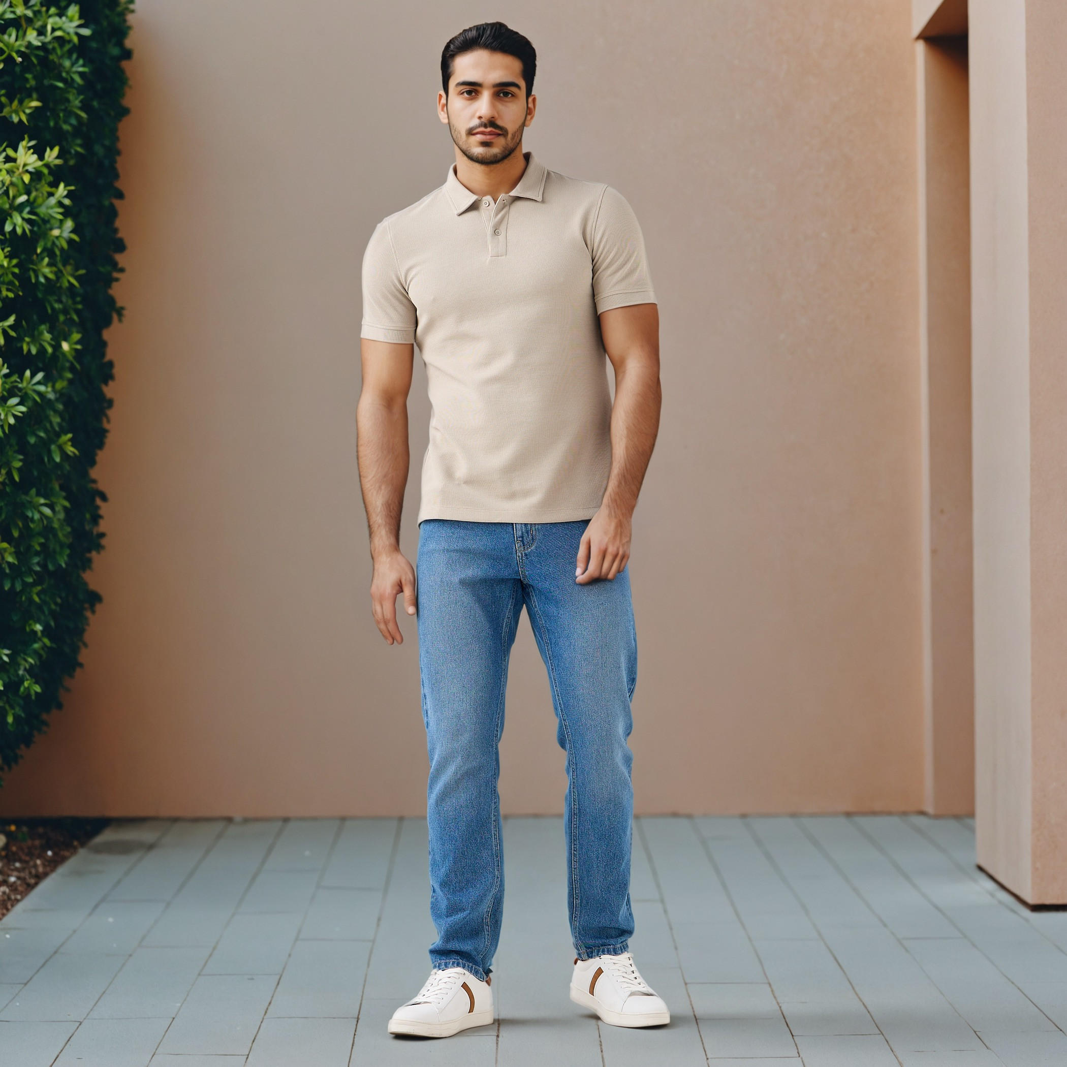 Textured Polo T-shirt-men-clothing-tshirtsandpolos-polos-image-3