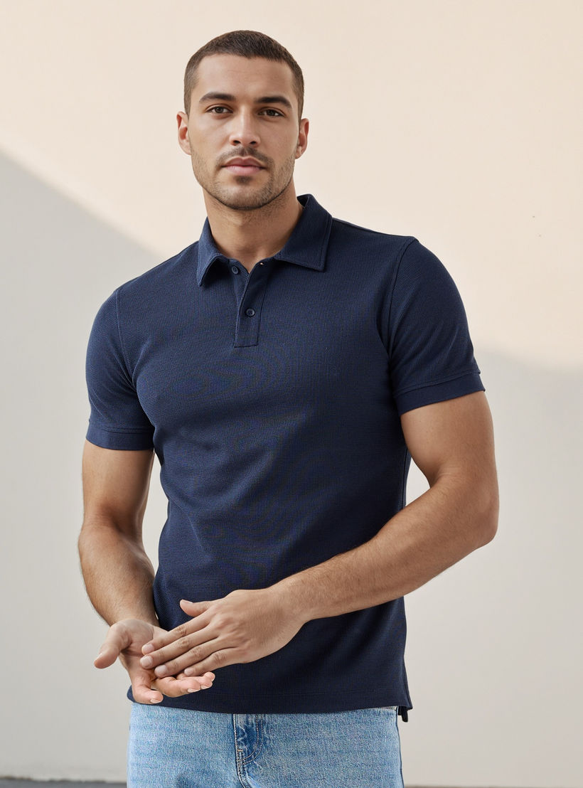 تيشيرت بولو بارز الملمس-men-clothing-tshirtsandpolos-polos-image-1
