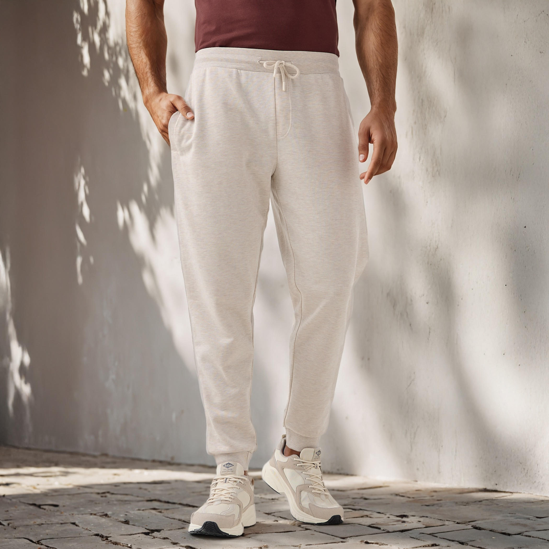 Regular Fit Flexi Waist Joggers with Pockets-men-clothing-bottoms-joggers-image-2