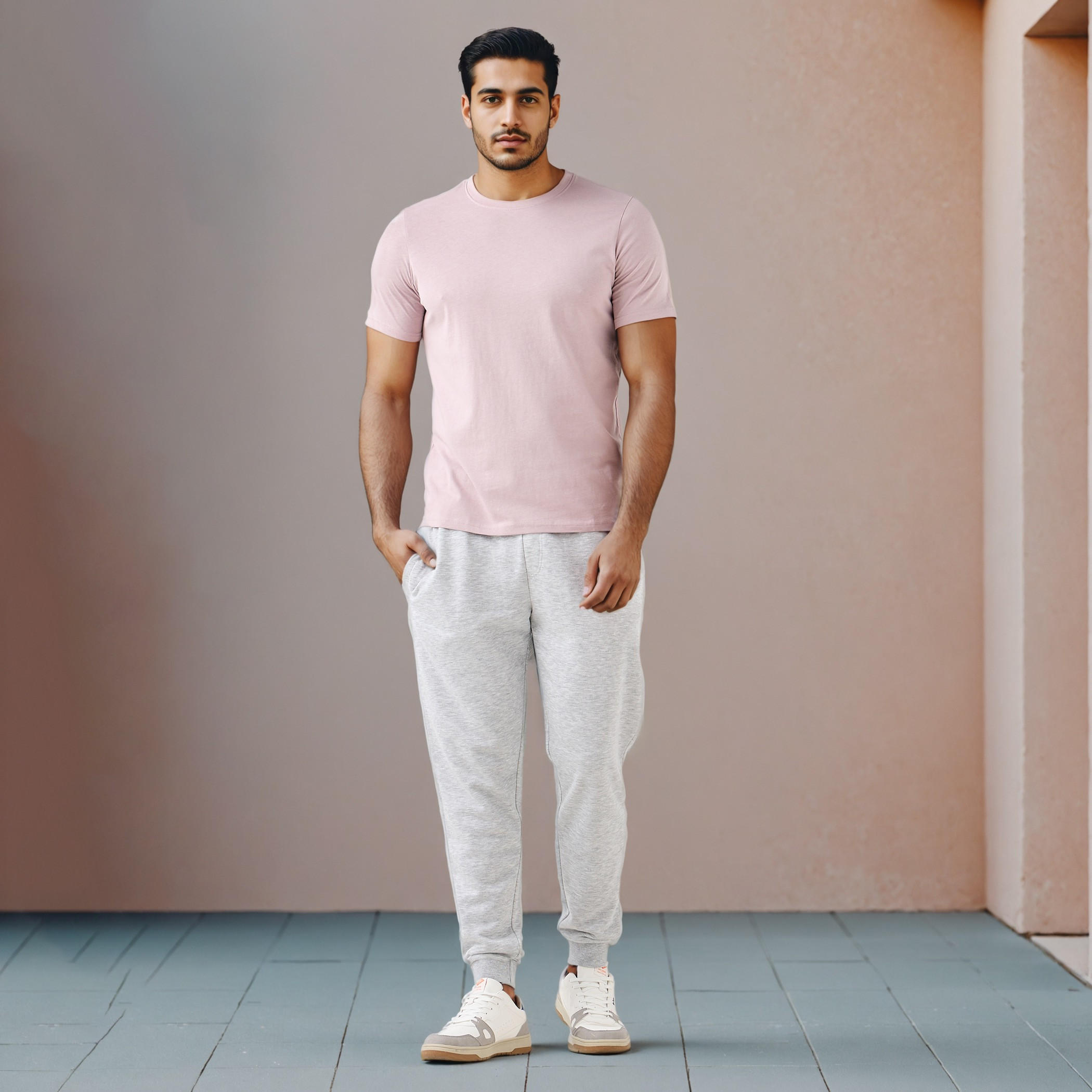 Regular Fit Flexi Waist Joggers with Pockets-men-clothing-bottoms-joggers-image-2