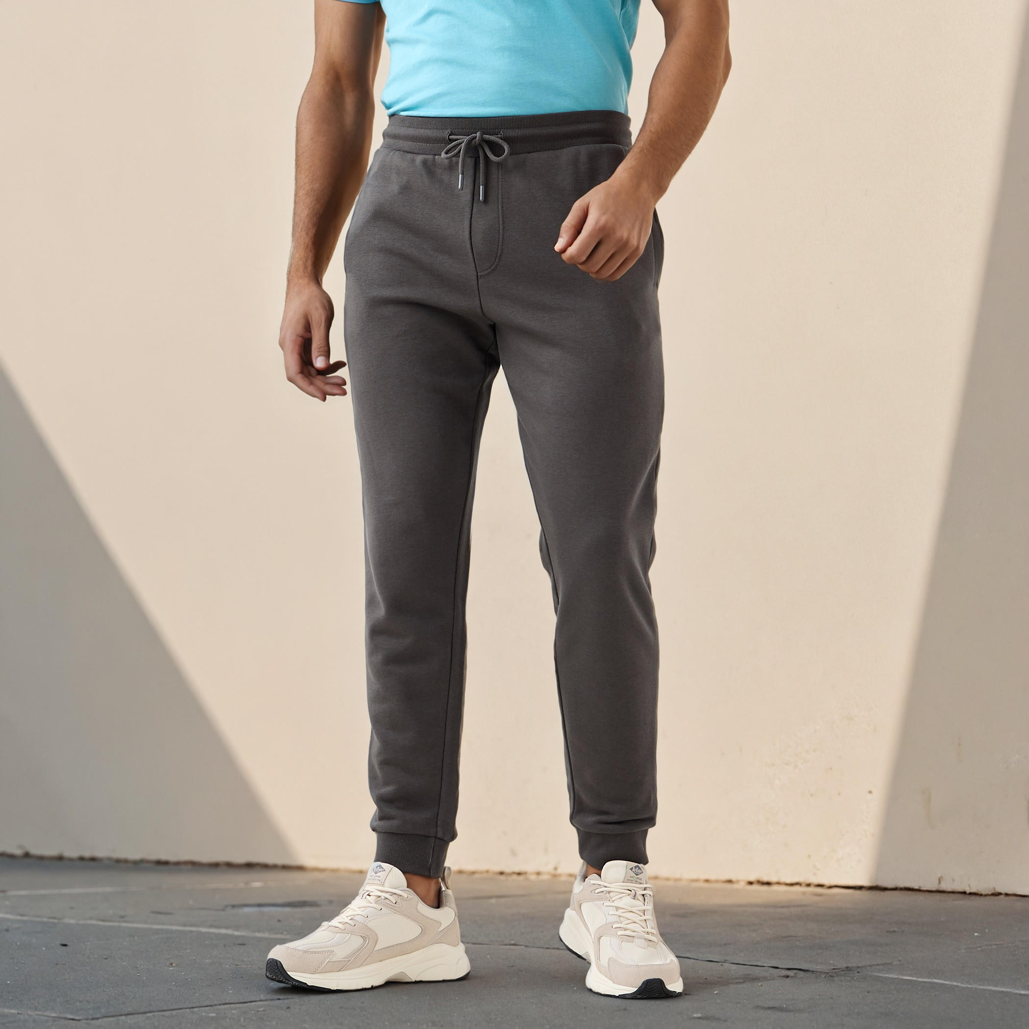 Regular Fit Flexi Waist Joggers with Pockets-men-clothing-bottoms-joggers-image-1