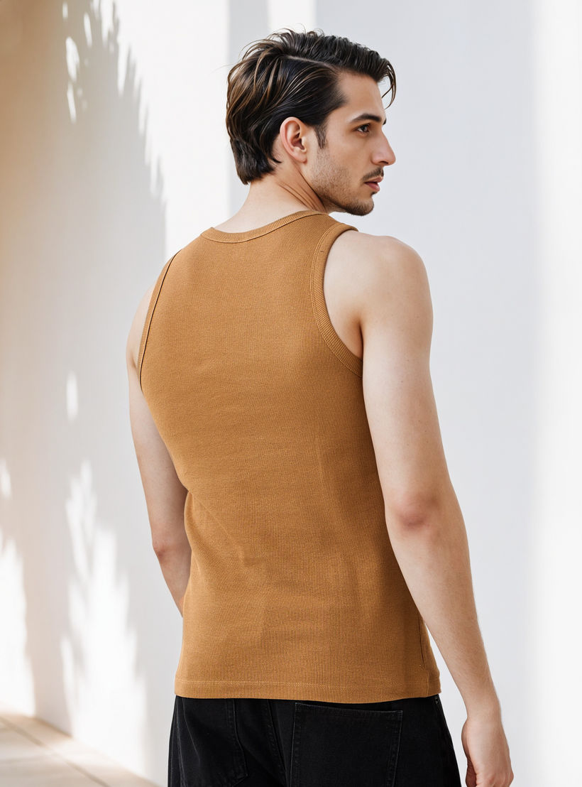فيست مزيج القطن مضلع للرجال-men-clothing-innerwear-vests-image-3