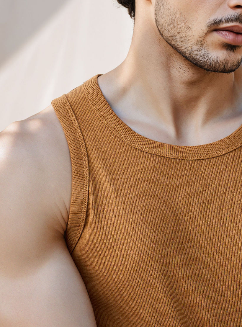 فيست مزيج القطن مضلع للرجال-men-clothing-innerwear-vests-image-6