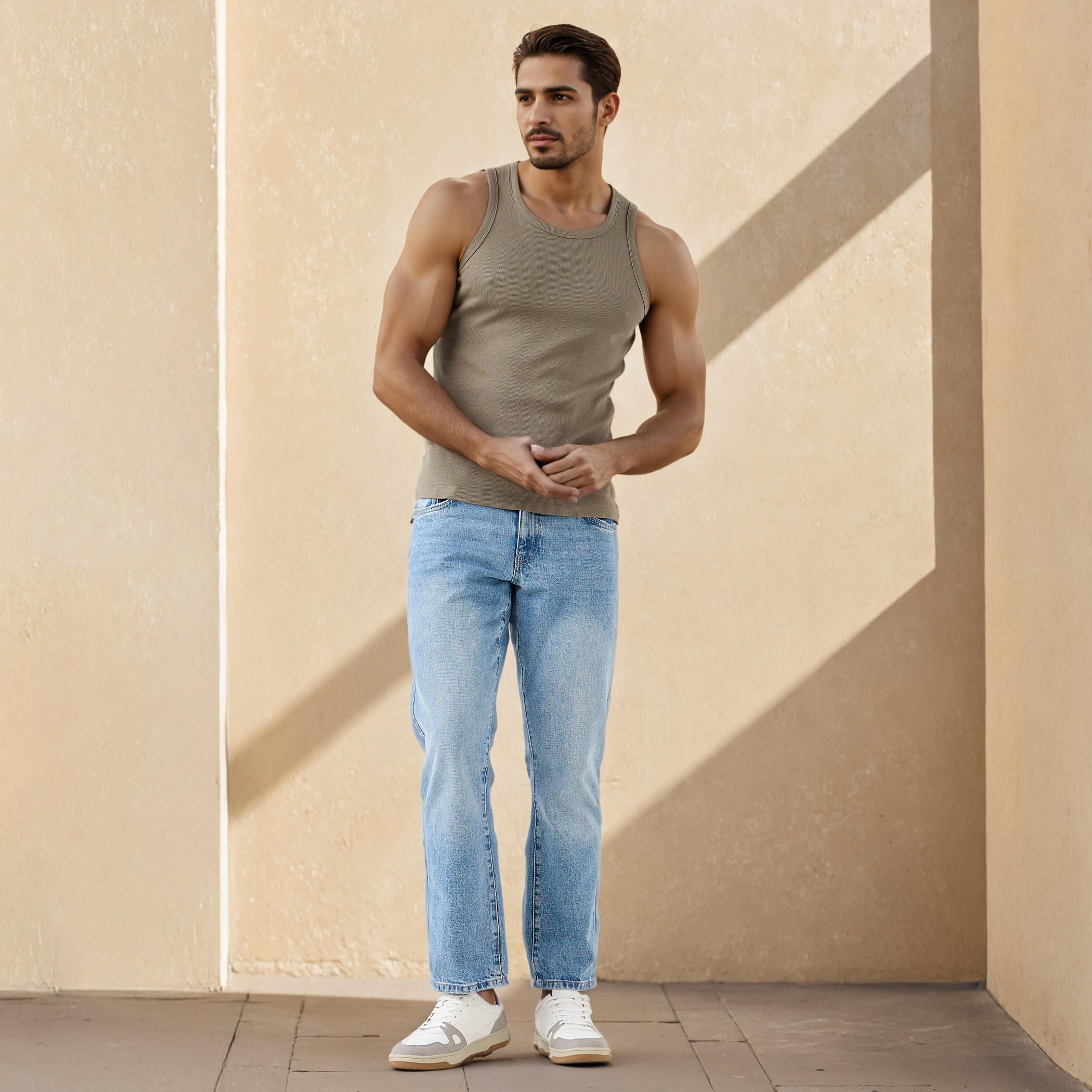 Men Ribbed Cotton Blend Vest-men-clothing-innerwear-vests-image-2