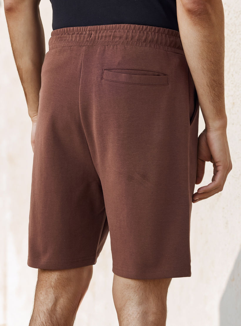 Regular Fit Scuba Flexi Waist Shorts-men-clothing-bottoms-shorts-image-3
