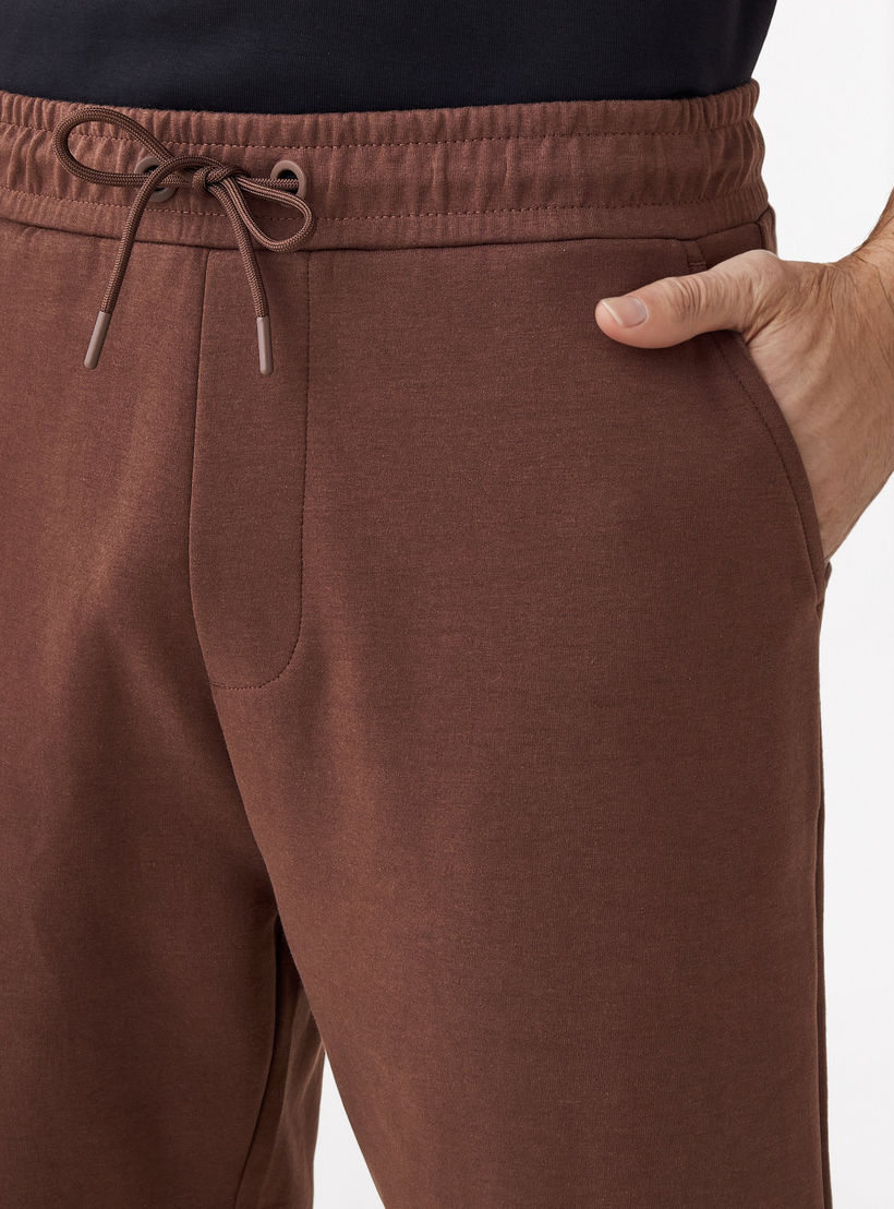 Regular Fit Scuba Flexi Waist Shorts-men-clothing-bottoms-shorts-image-4