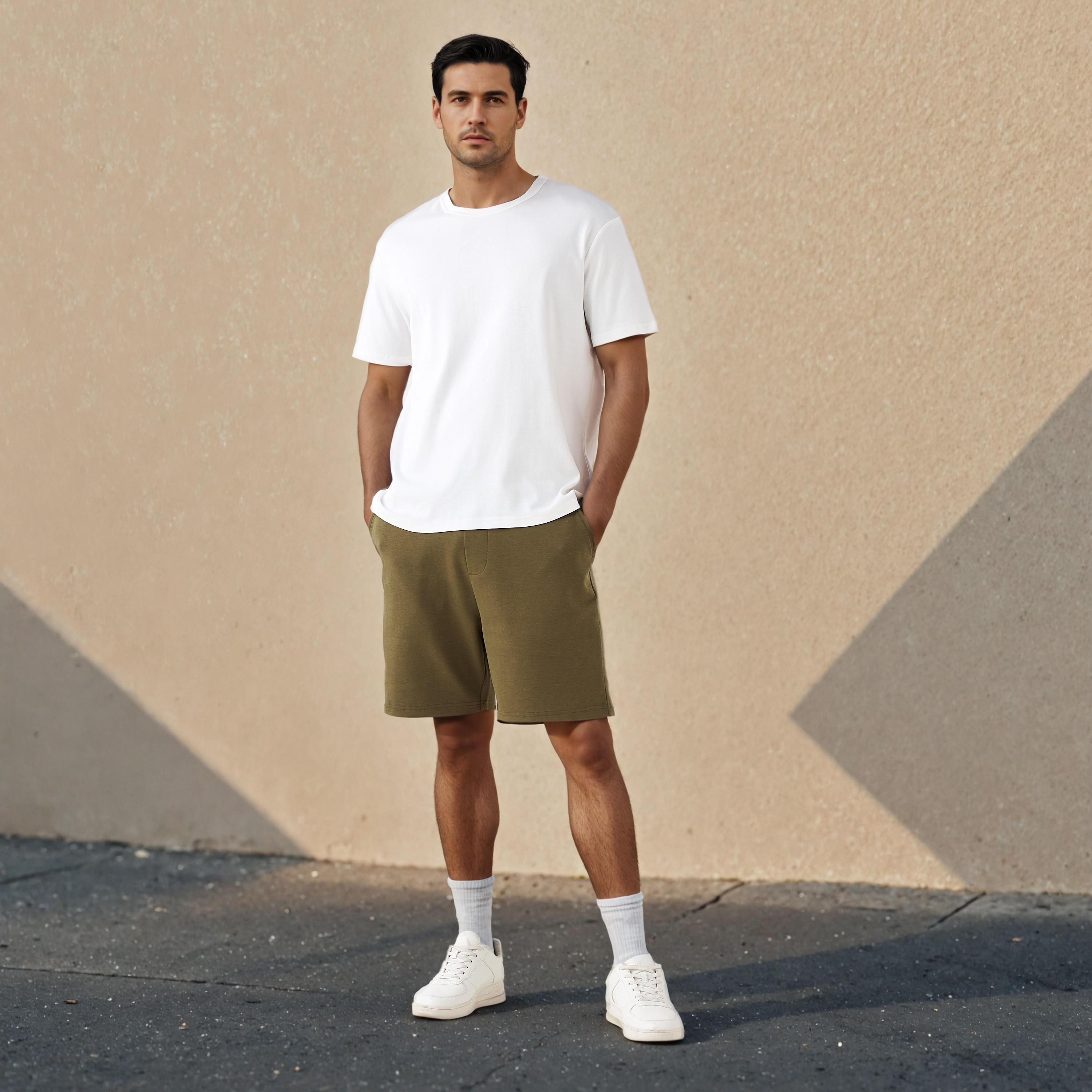 شورت سكوبا بقصّة عادية وخصر مطاطي -men-clothing-bottoms-shorts-image-4