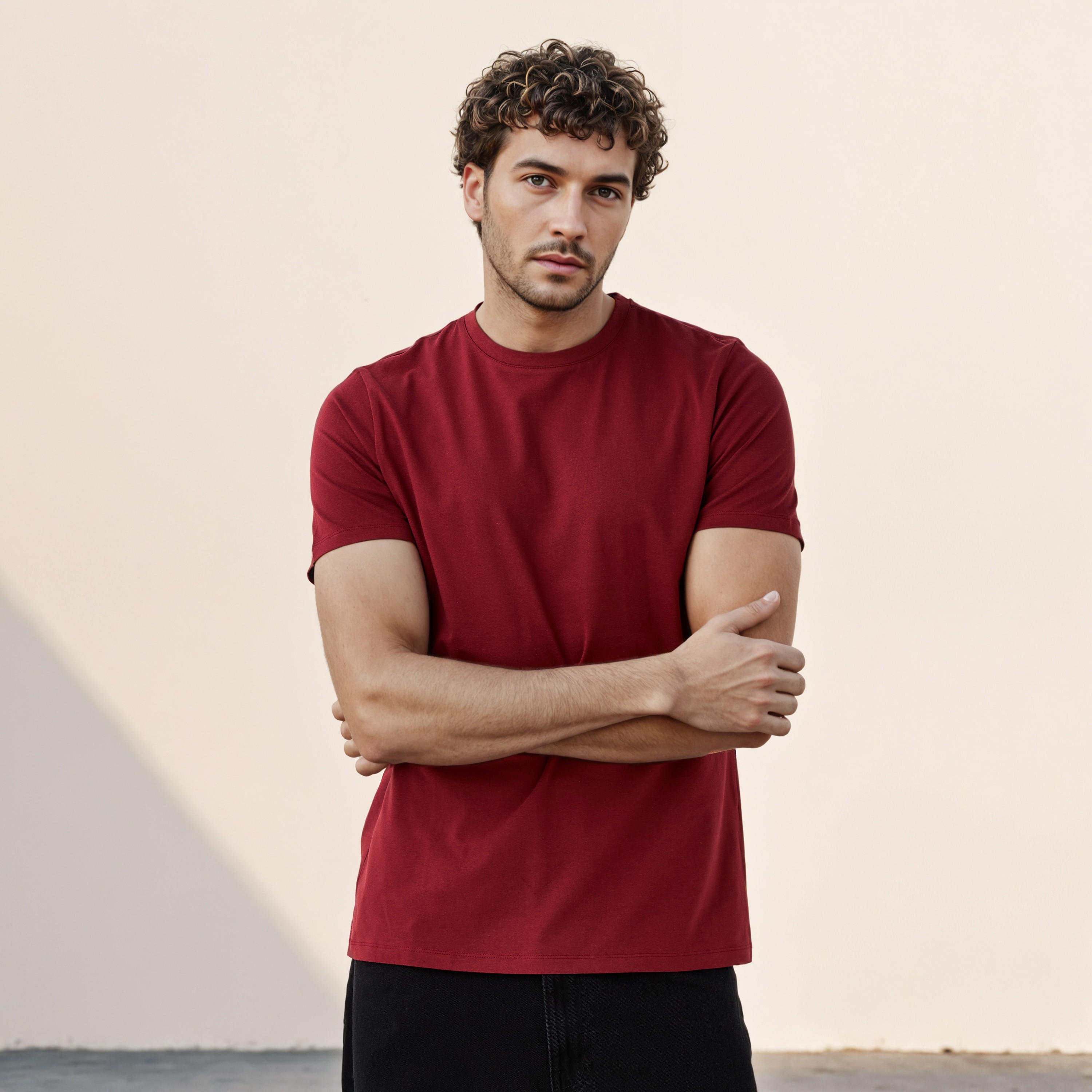 Regular Fit Crew Neck T-shirt-men-clothing-tshirtsandpolos-tshirts-image-1