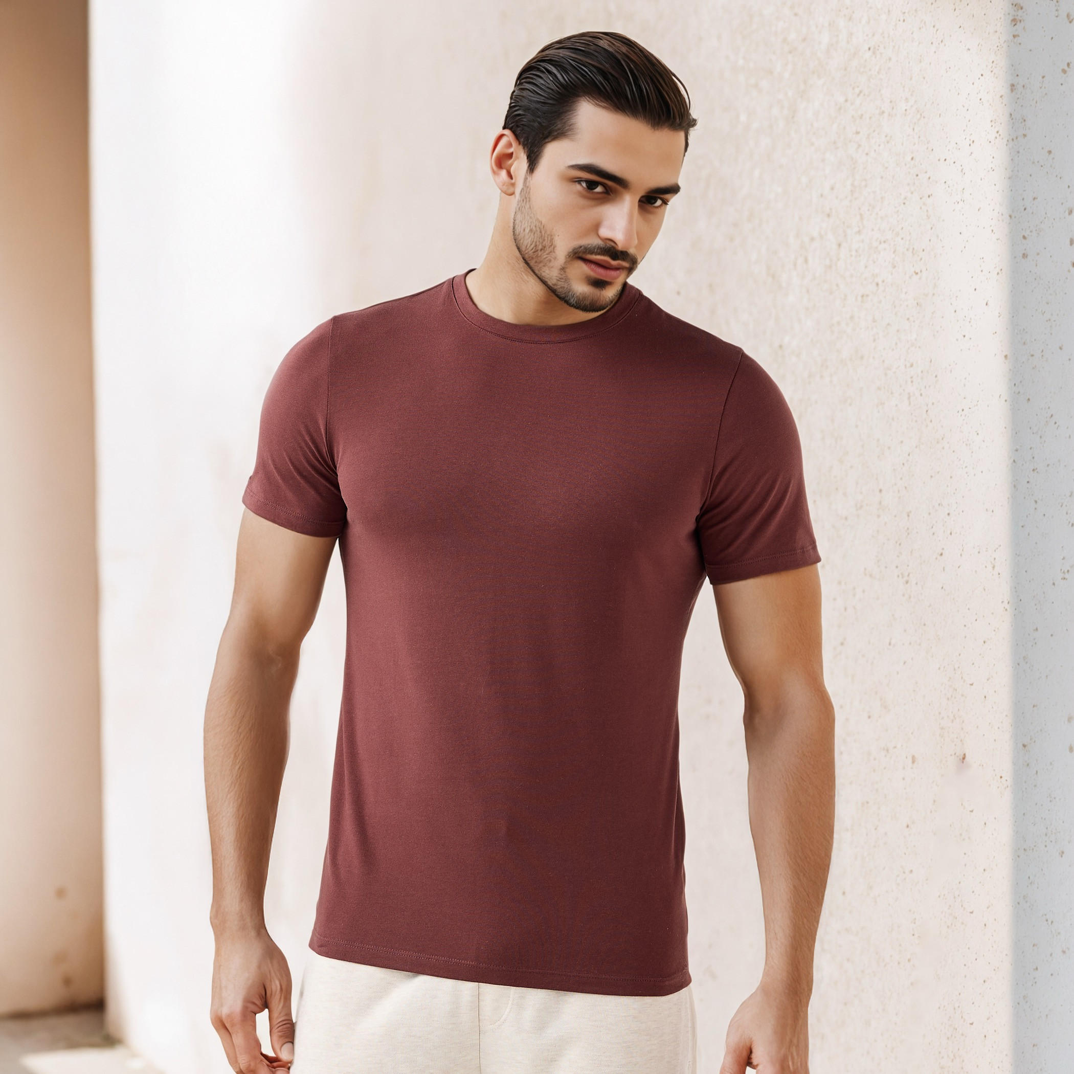 Regular Fit Crew Neck T-shirt-men-clothing-tshirtsandpolos-tshirts-image-1