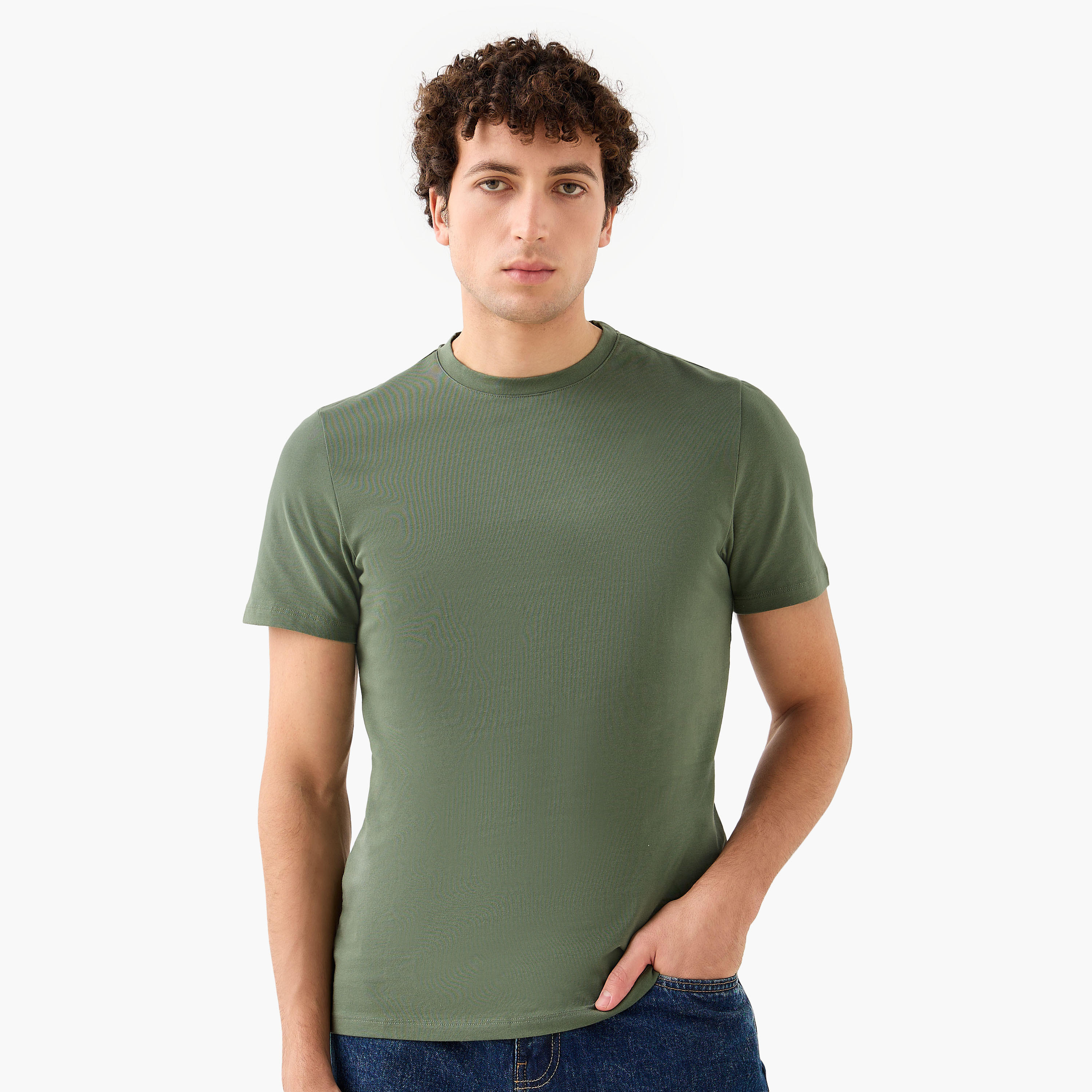 Regular Fit Crew Neck T-shirt-men-clothing-tshirtsandpolos-tshirts-image-1