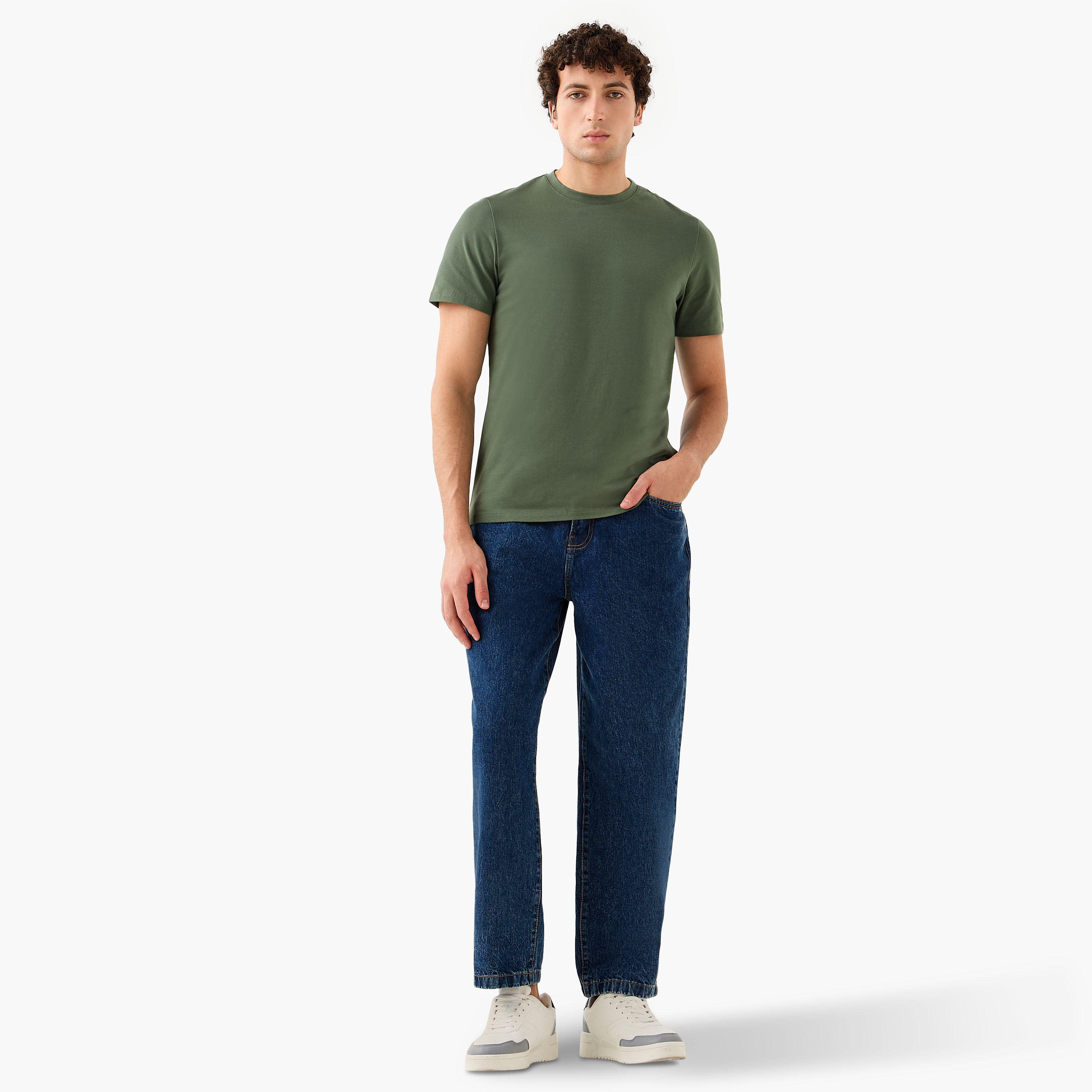 Regular Fit Crew Neck T-shirt-men-clothing-tshirtsandpolos-tshirts-image-2
