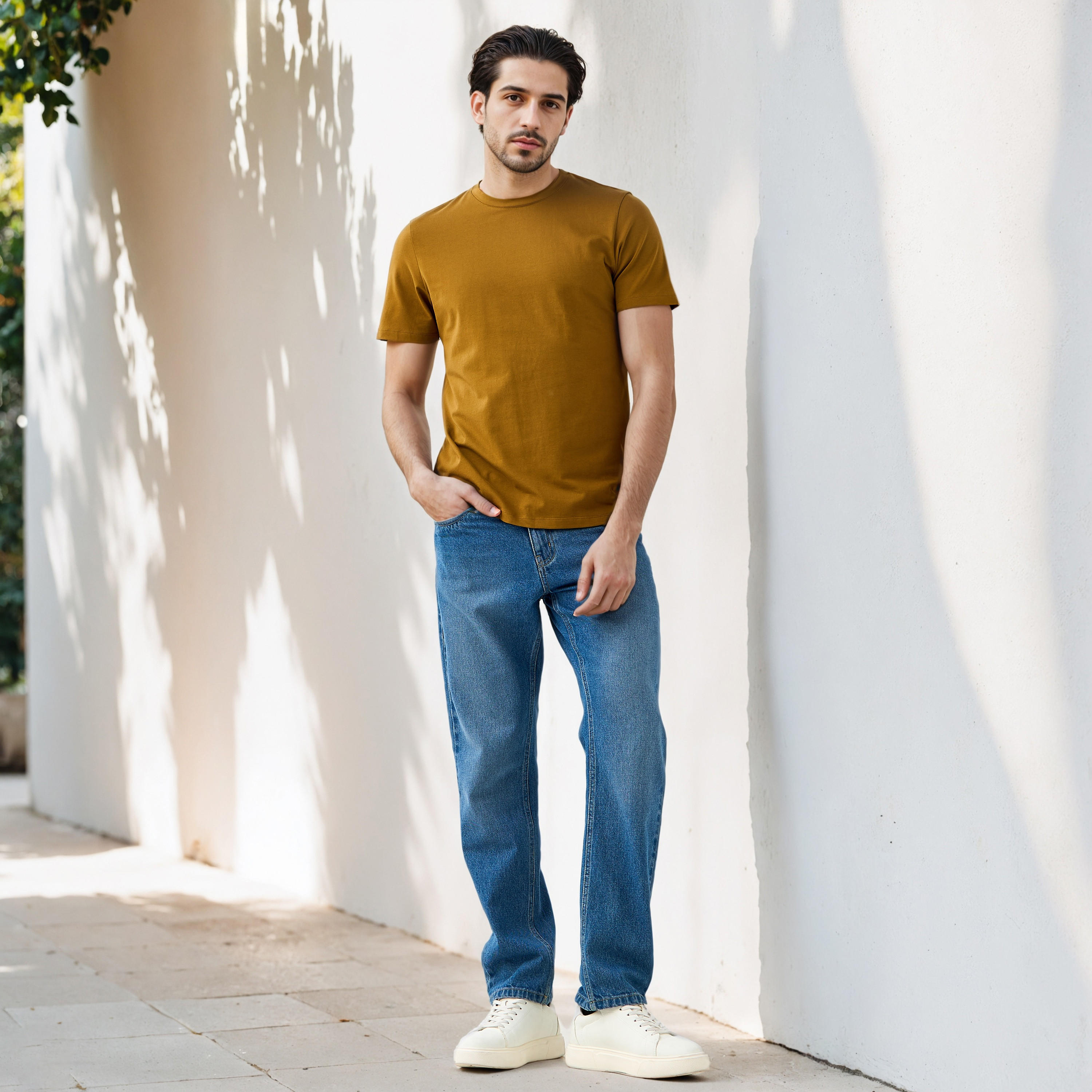 Regular Fit Crew Neck T-shirt-men-clothing-tshirtsandpolos-tshirts-image-2
